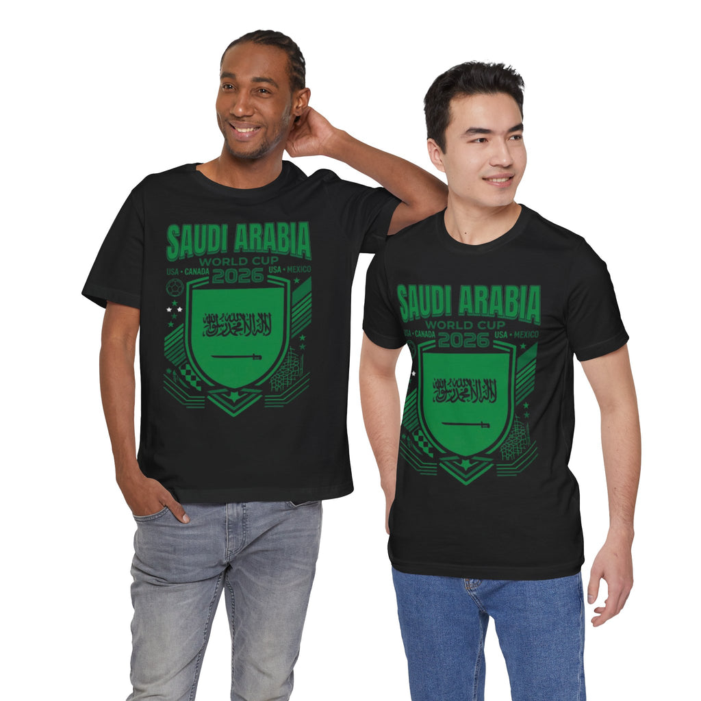 Camiseta de la Copa Mundial 2026 de Arabia Saudita | Escudo de Fútbol de Arabia Saudita, EE. UU. Canadá México