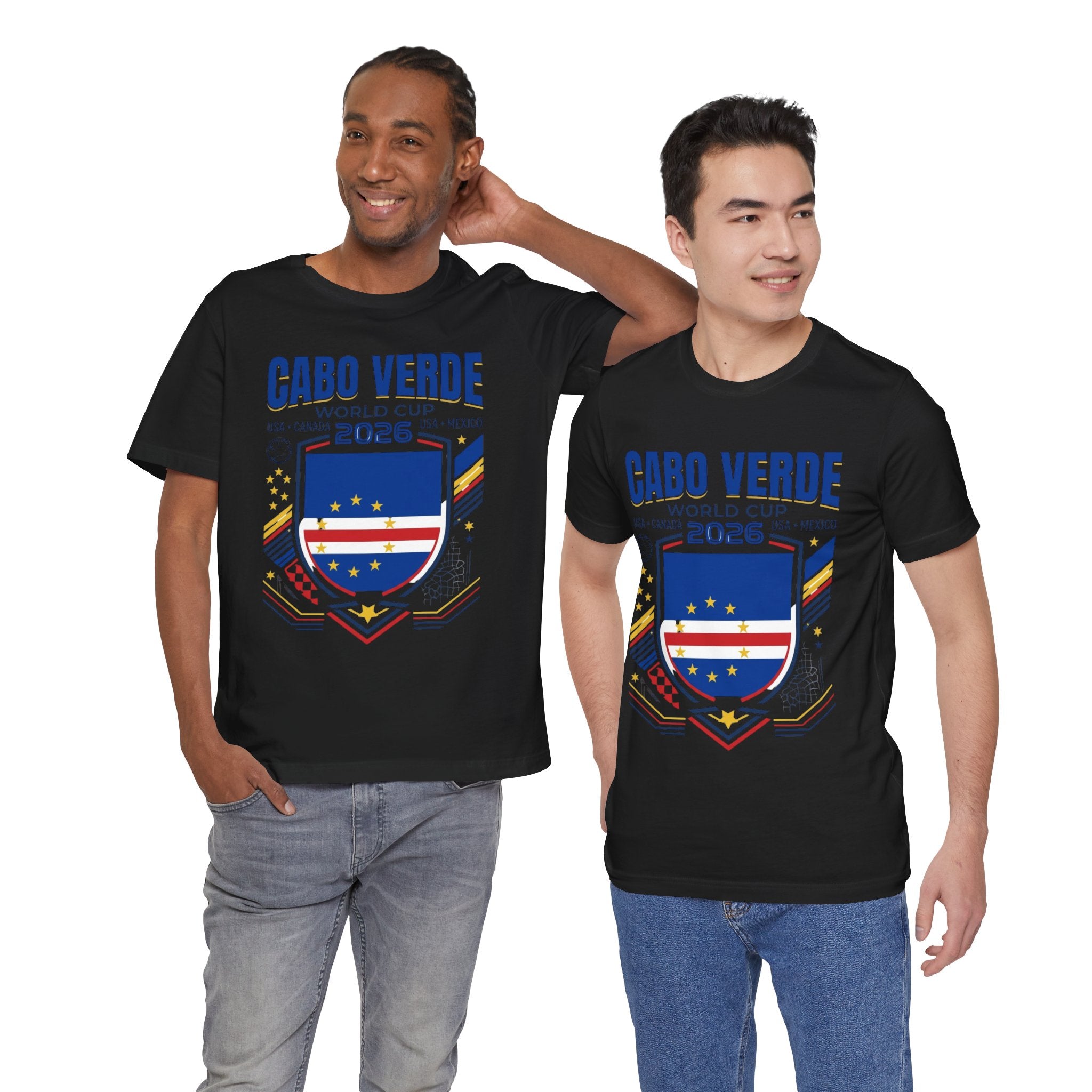 Cabo Verde World Cup 2026 Tee | Cape Verde Football Crest, USA Canada Mexico