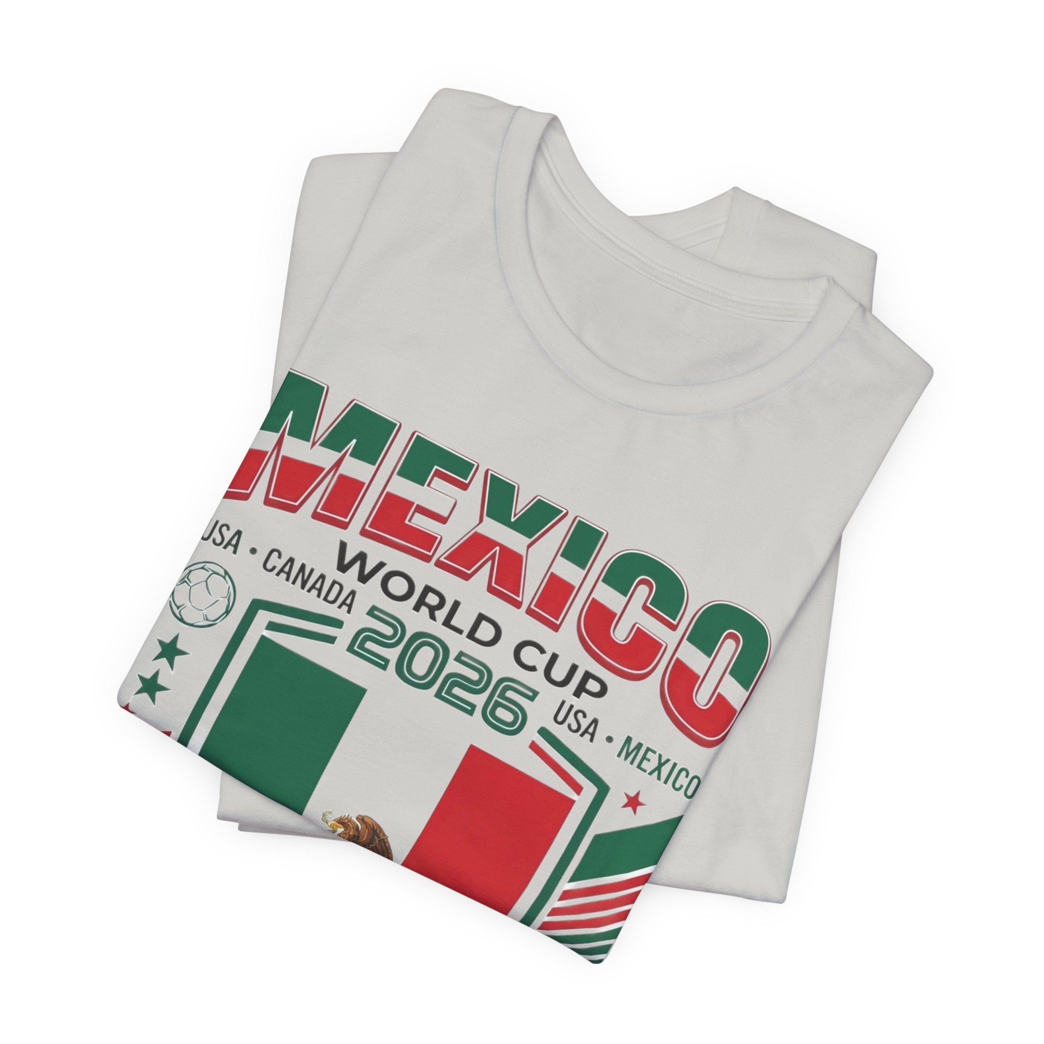 Camiseta de México Mundial 2026 | Escudo de fútbol de México, EE. UU. Canadá México