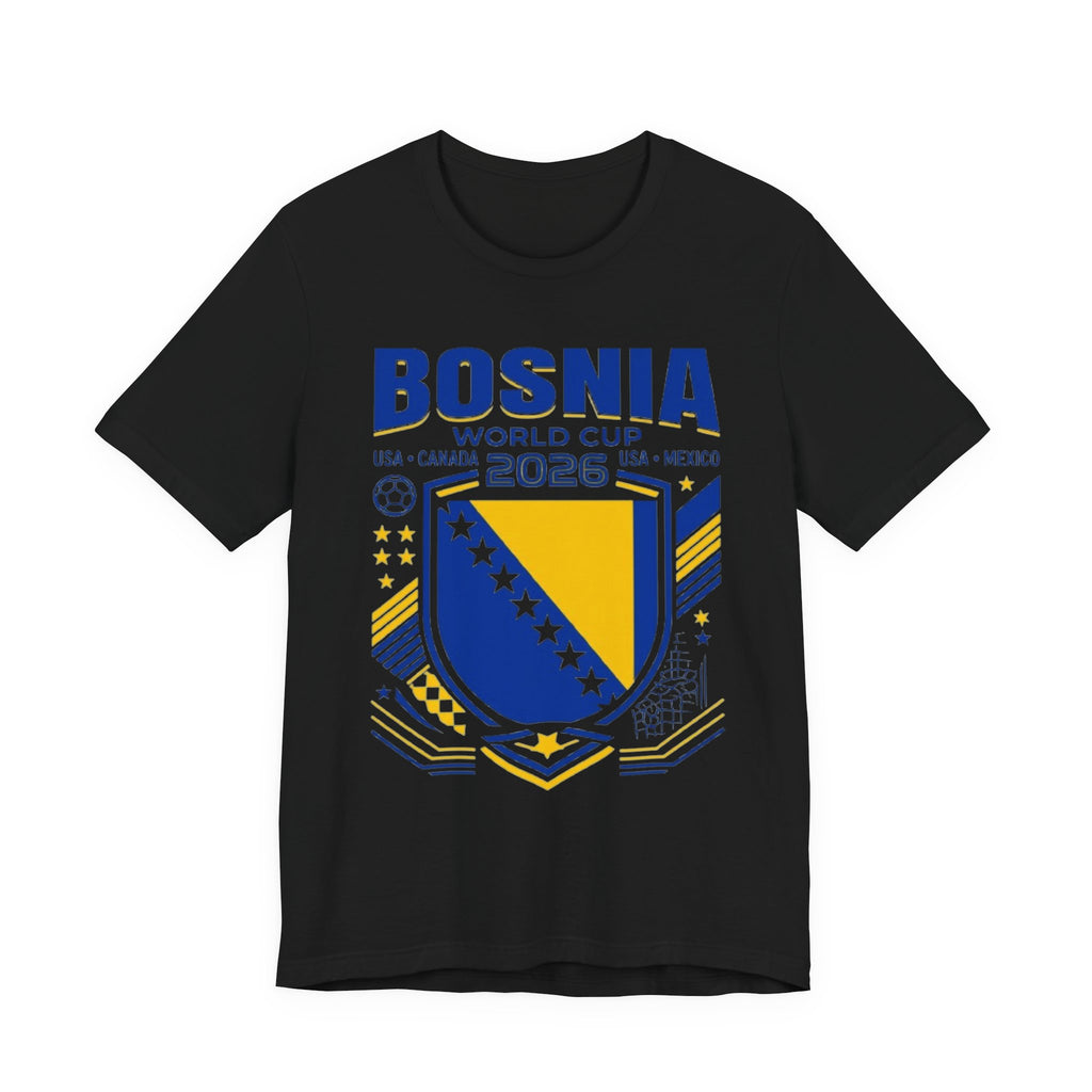 Camiseta Bosnia Mundial 2026 | Escudo de Fútbol de Bosnia, EE. UU. Canadá México