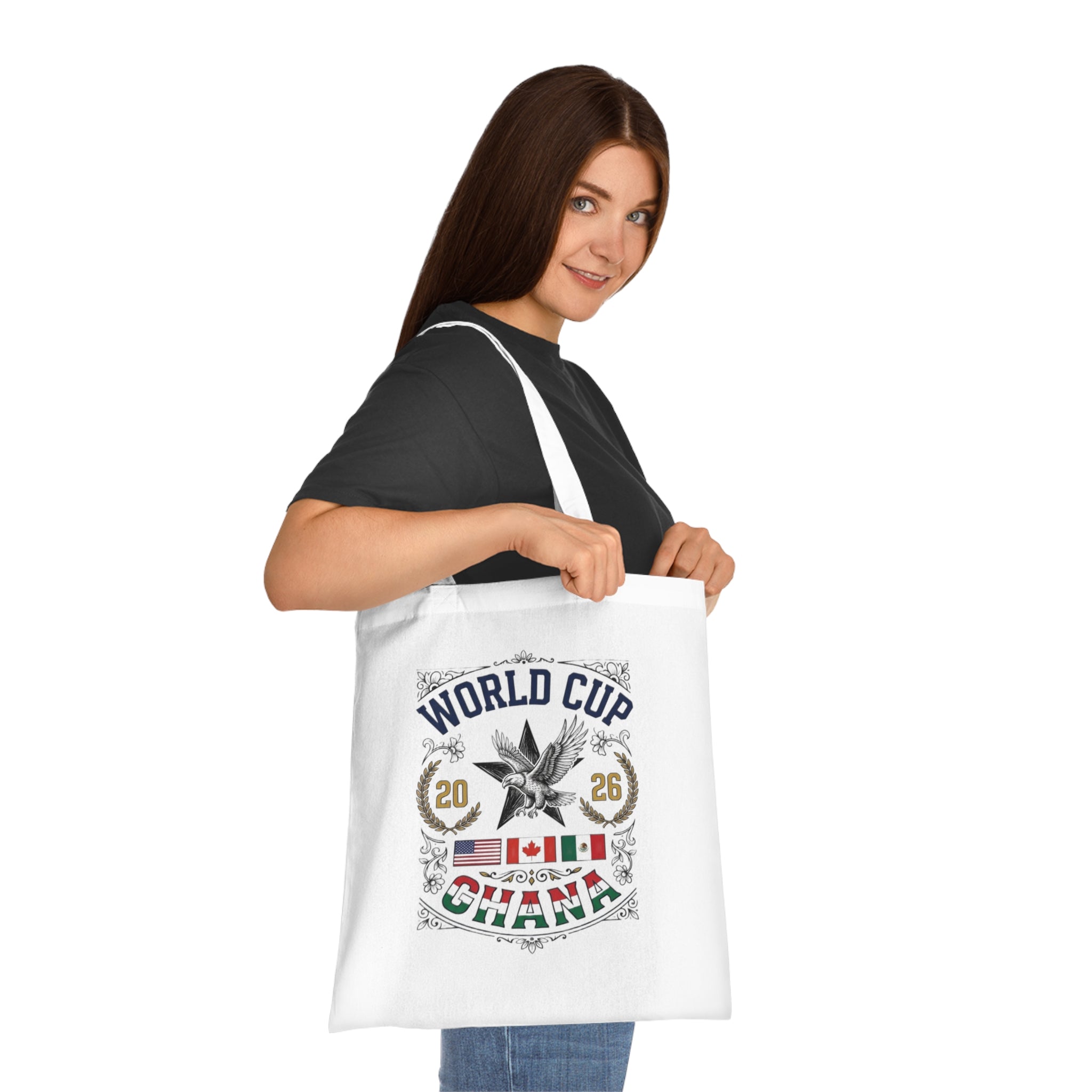 Ghana Cotton Tote Bag — 2026 World Cup