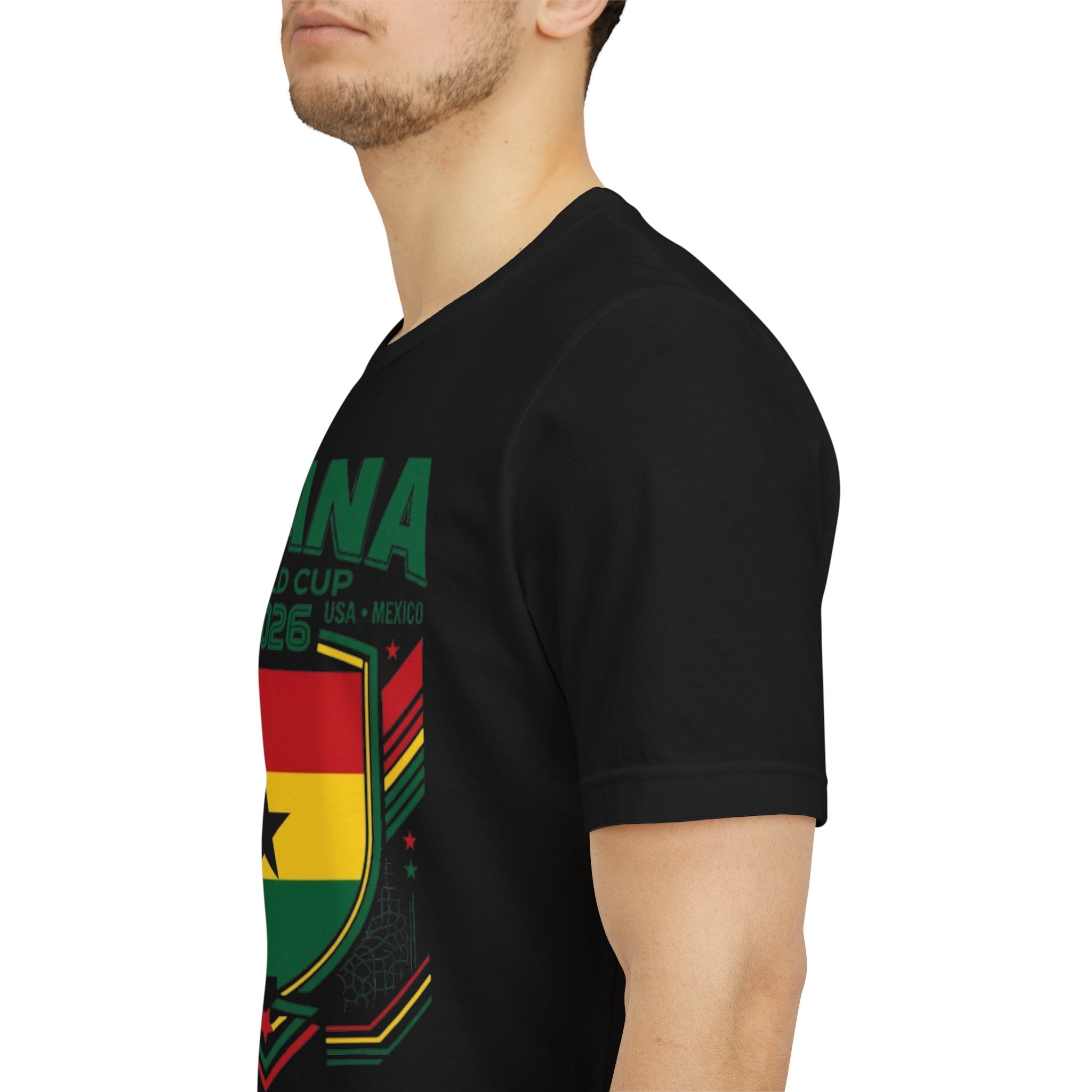 Camiseta de Ghana Mundial 2026 | Escudo de Fútbol de Ghana, EE. UU., Canadá, México