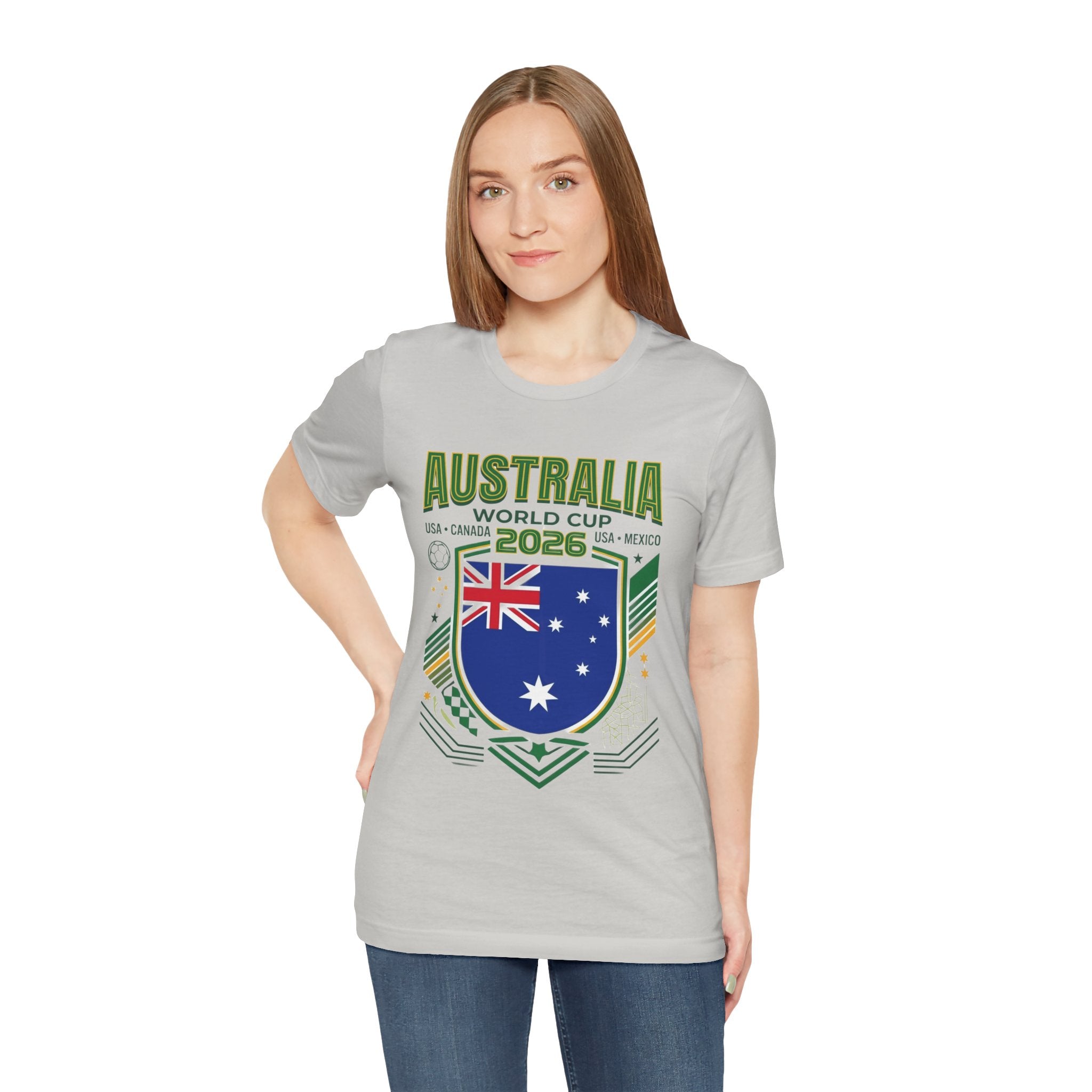 Camiseta Australia Mundial 2026 | Escudo de la selección de Australia, EE. UU. Canadá México