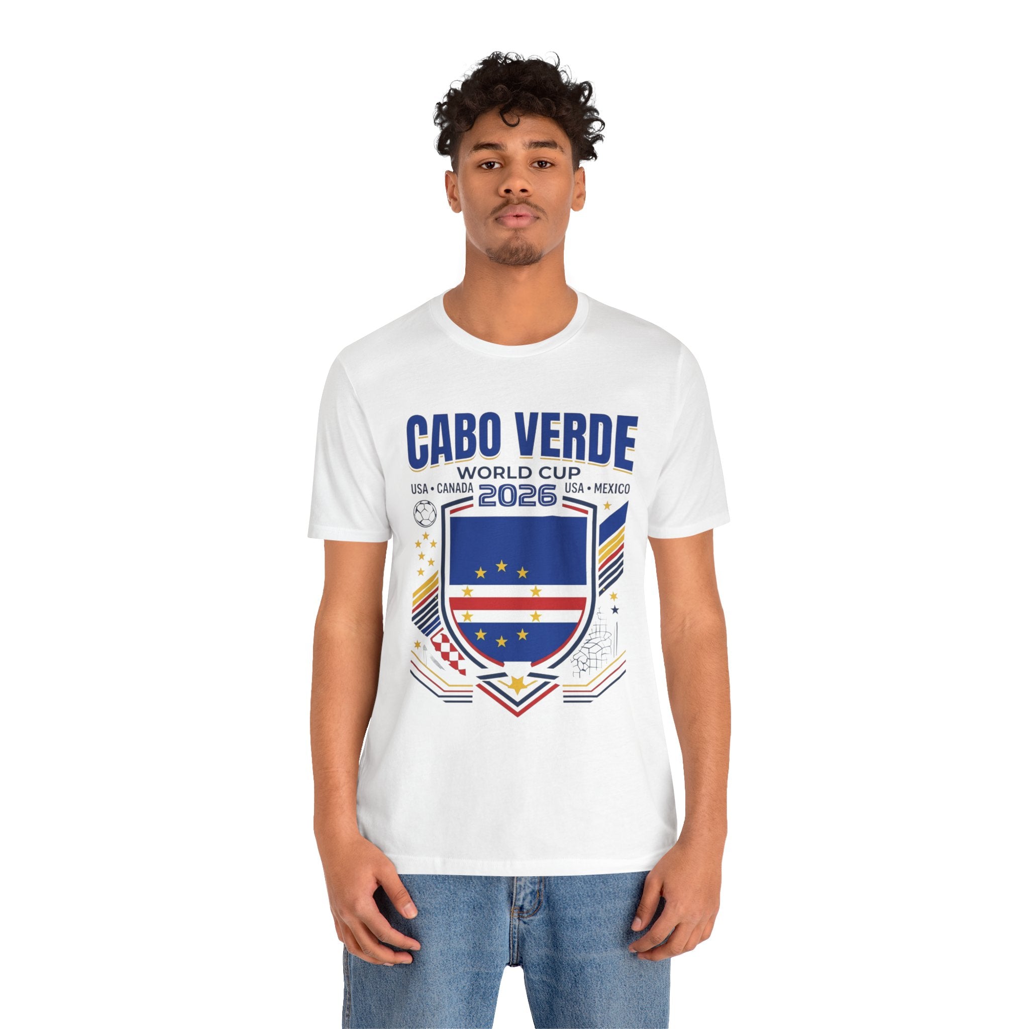 Cabo Verde World Cup 2026 Tee | Cape Verde Football Crest, USA Canada Mexico
