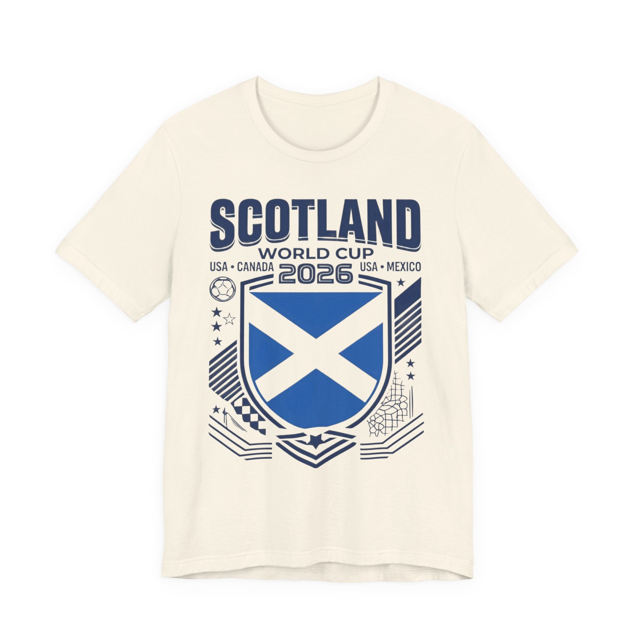 T-shirt Coupe du Monde 2026 Écosse | Blason de la Fédération Écossaise de Football, États-Unis Canada Mexique