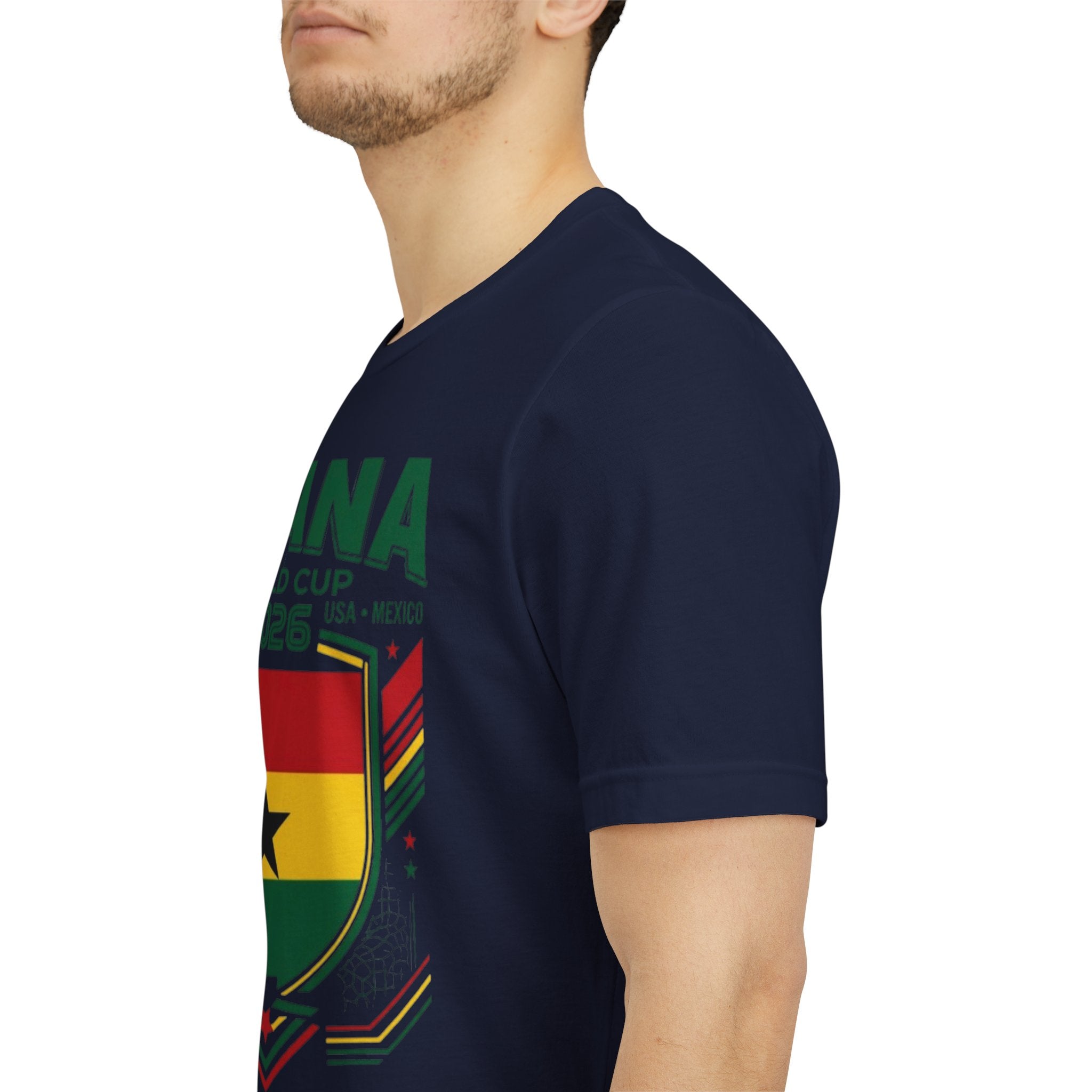 Camiseta de Ghana Mundial 2026 | Escudo de Fútbol de Ghana, EE. UU., Canadá, México