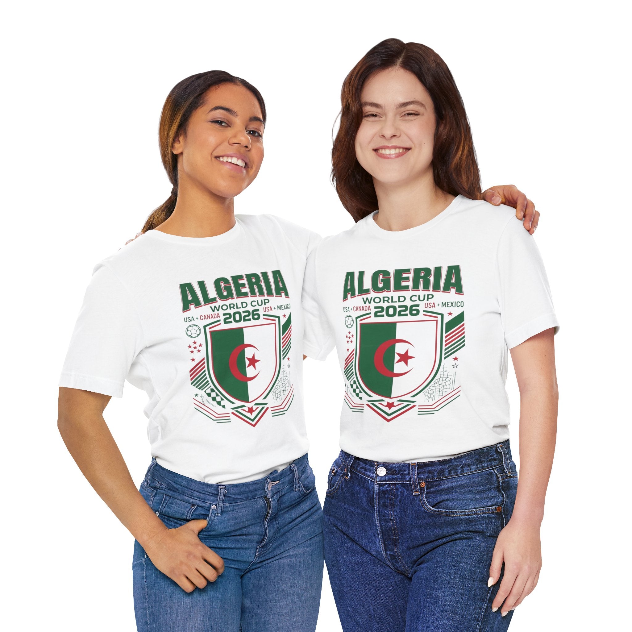Algeria World Cup 2026 Tee | Algeria Football Crest, USA Canada Mexico