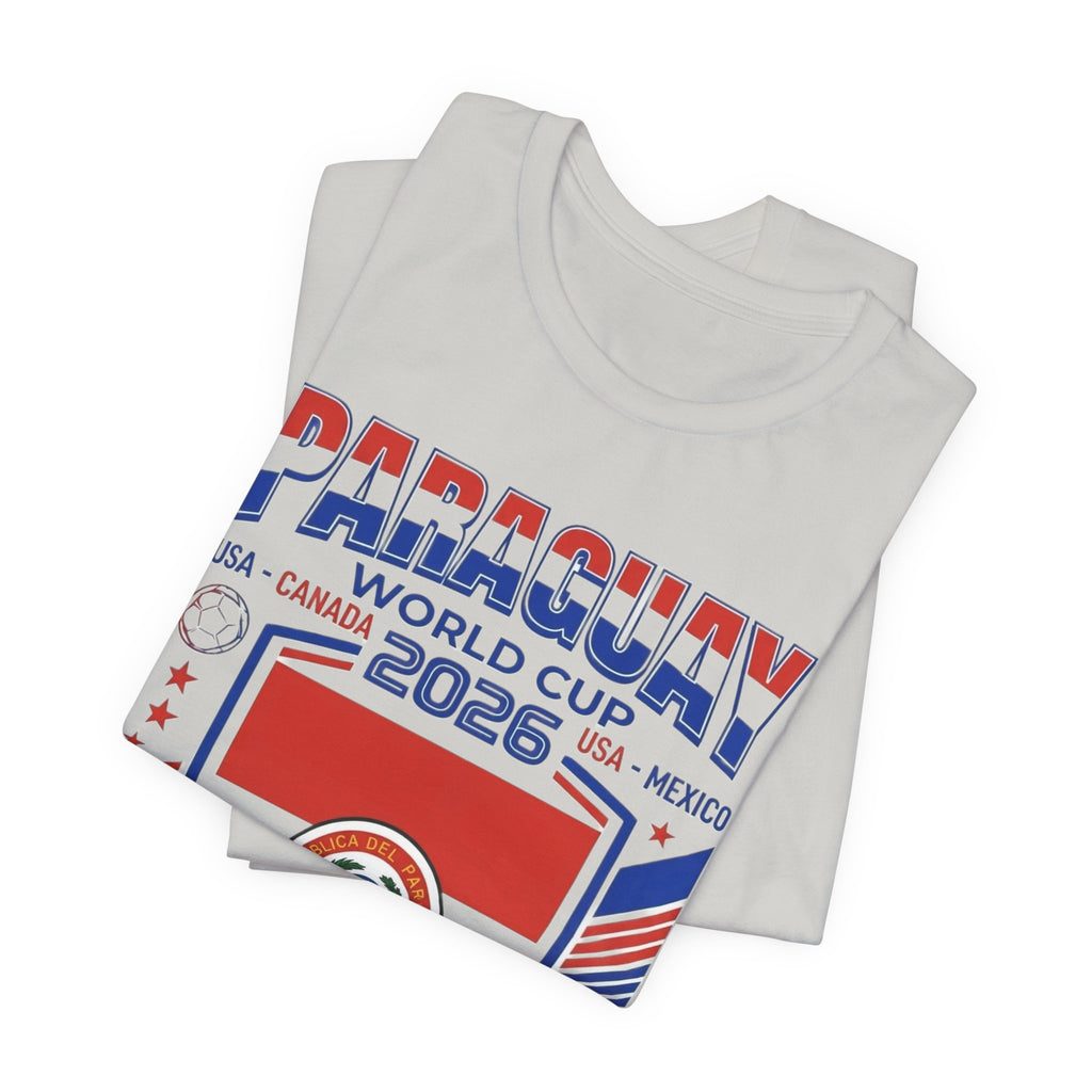 Camiseta de Paraguay Mundial 2026 | Escudo de fútbol de Paraguay, EE. UU. Canadá México