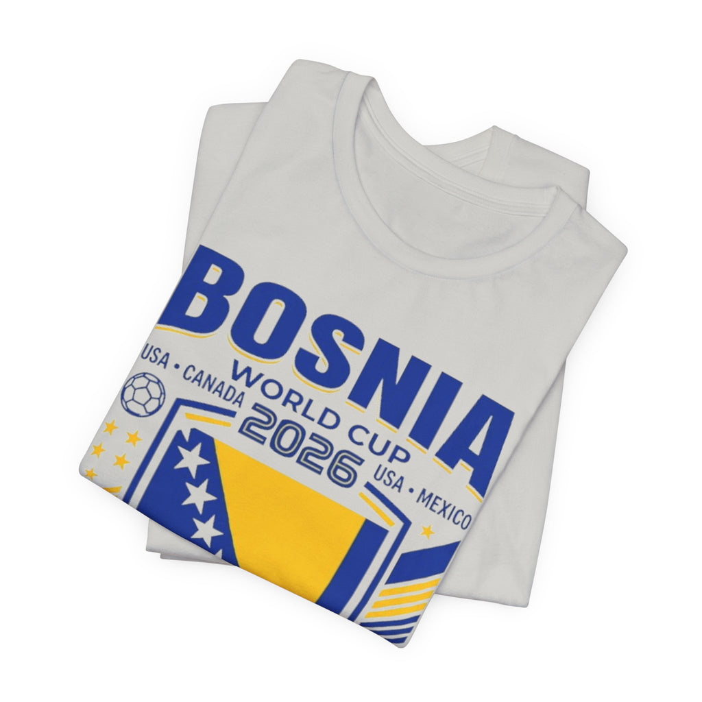 Camiseta Bosnia Mundial 2026 | Escudo de Fútbol de Bosnia, EE. UU. Canadá México