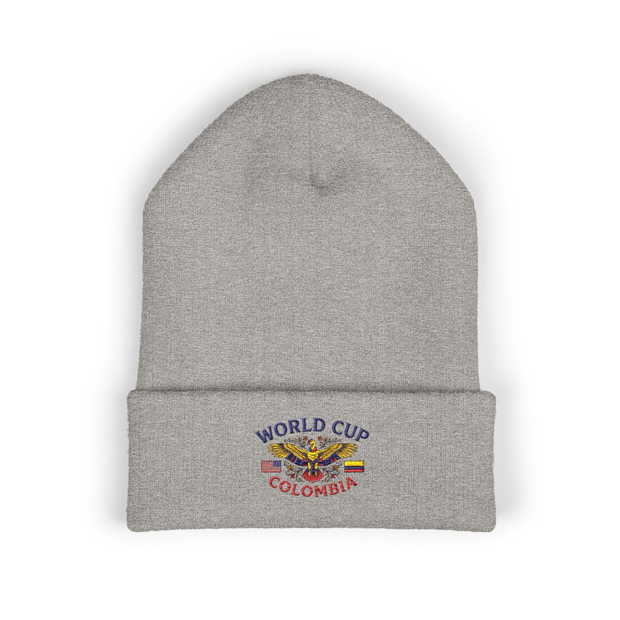 Colombia World Cup Embroidered Cuffed Beanie