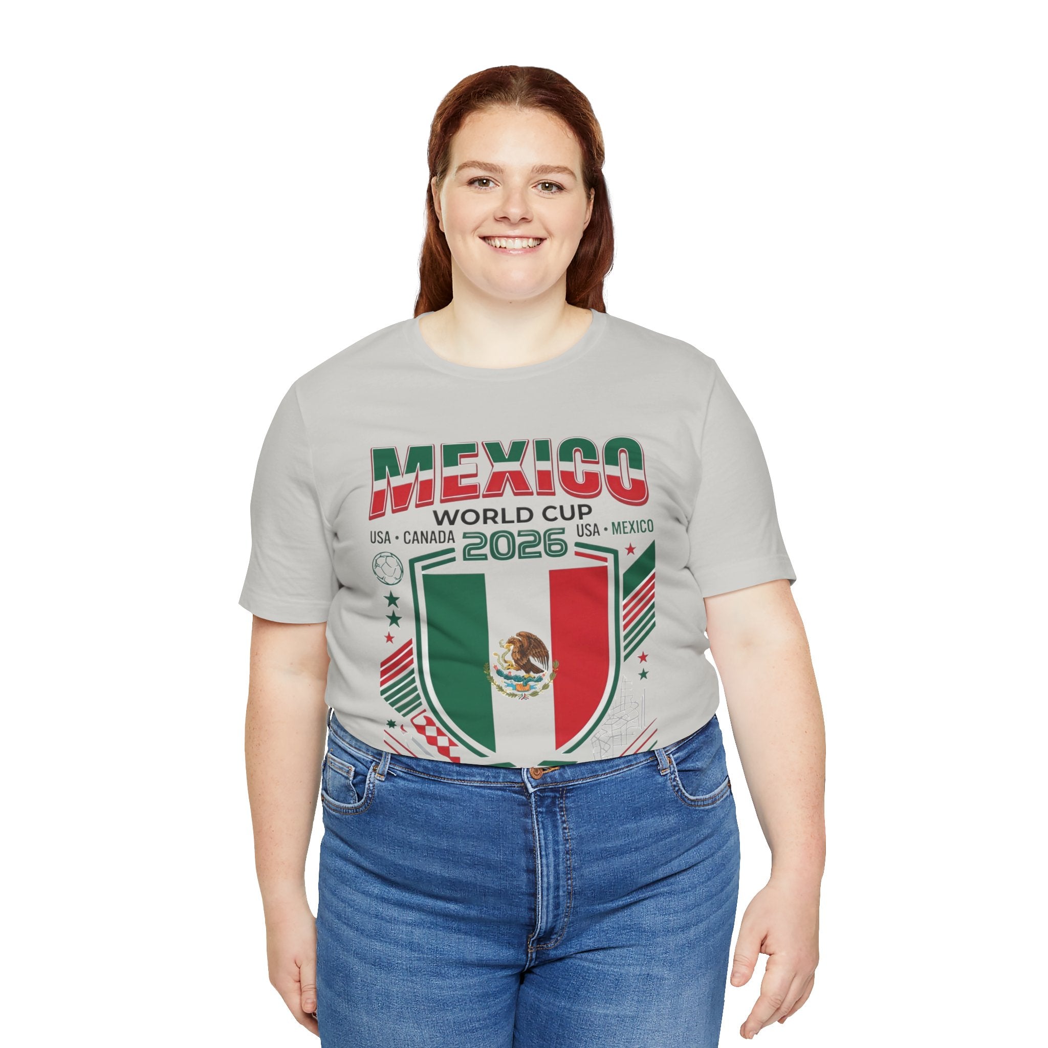 Camiseta de México Mundial 2026 | Escudo de fútbol de México, EE. UU. Canadá México