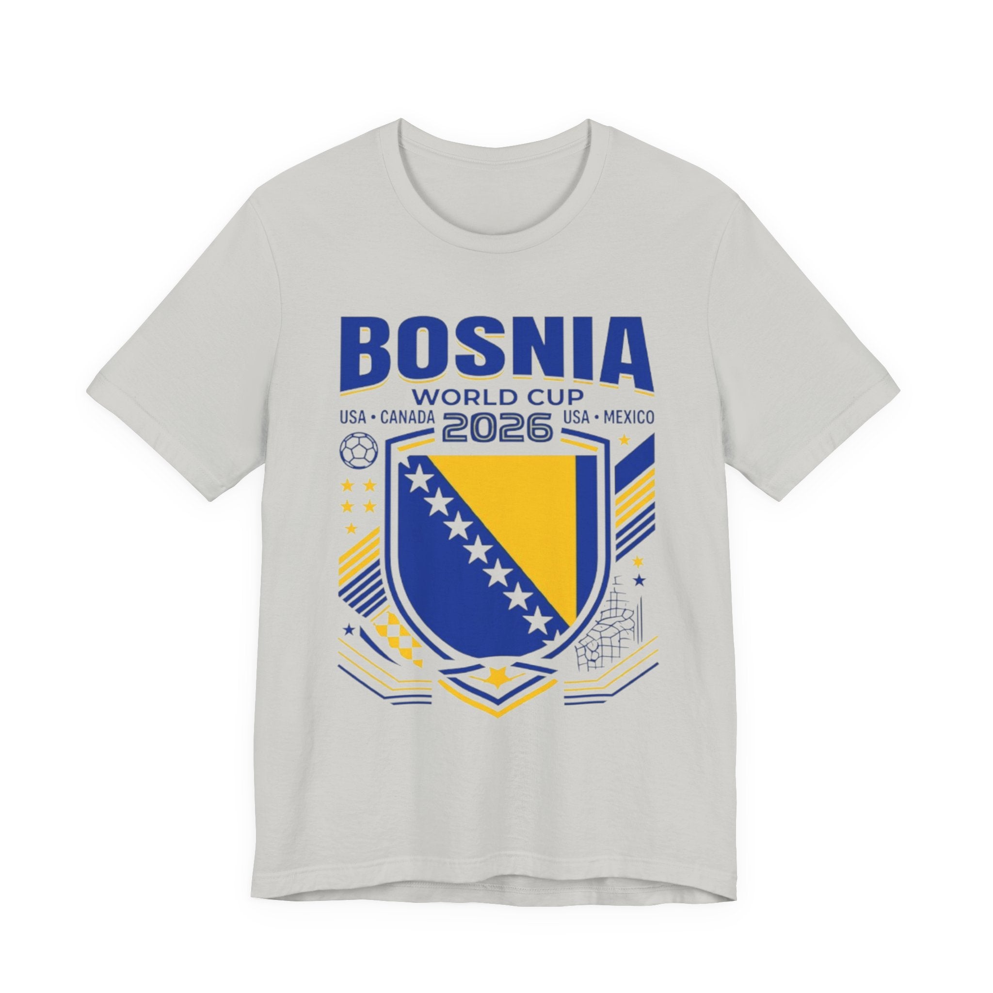 Bosnia World Cup 2026 Tee | Bosnia Football Crest, USA Canada Mexico