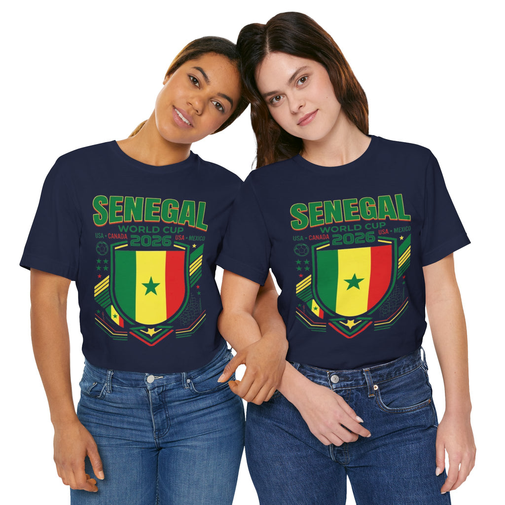 Camiseta Senegal Copa Mundial 2026 | Escudo de la Selección de Senegal, EE. UU. Canadá México