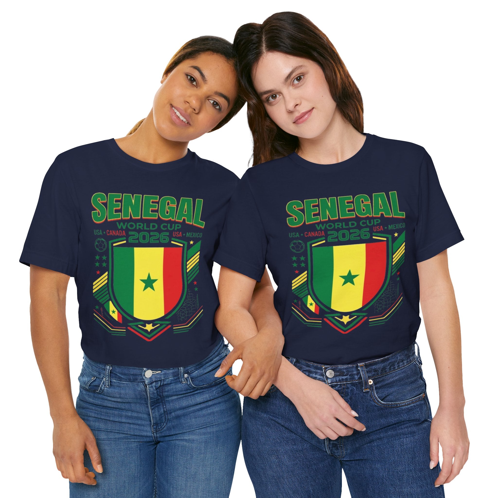 Camiseta Senegal Copa Mundial 2026 | Escudo de la Selección de Senegal, EE. UU. Canadá México