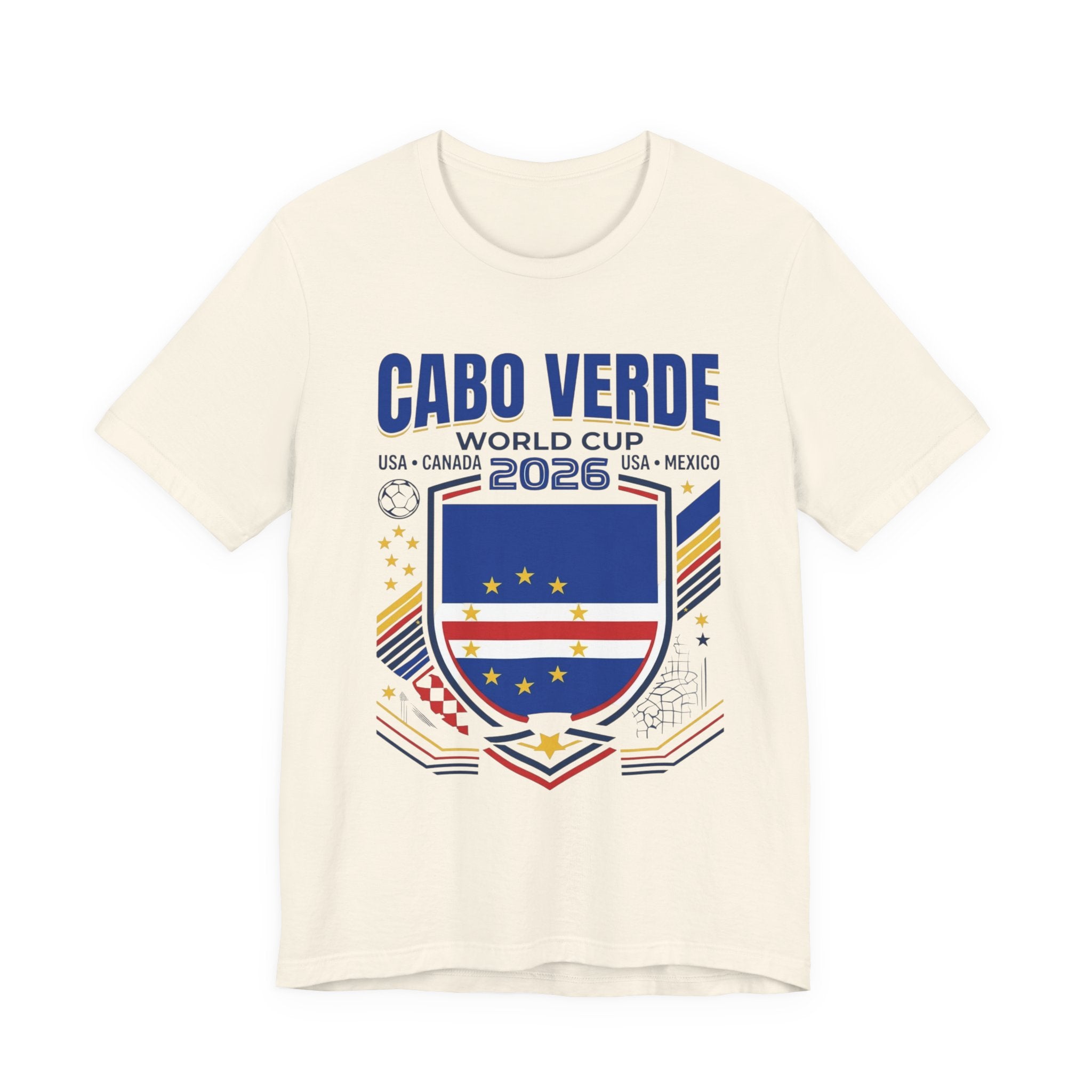 Cabo Verde World Cup 2026 Tee | Cape Verde Football Crest, USA Canada Mexico