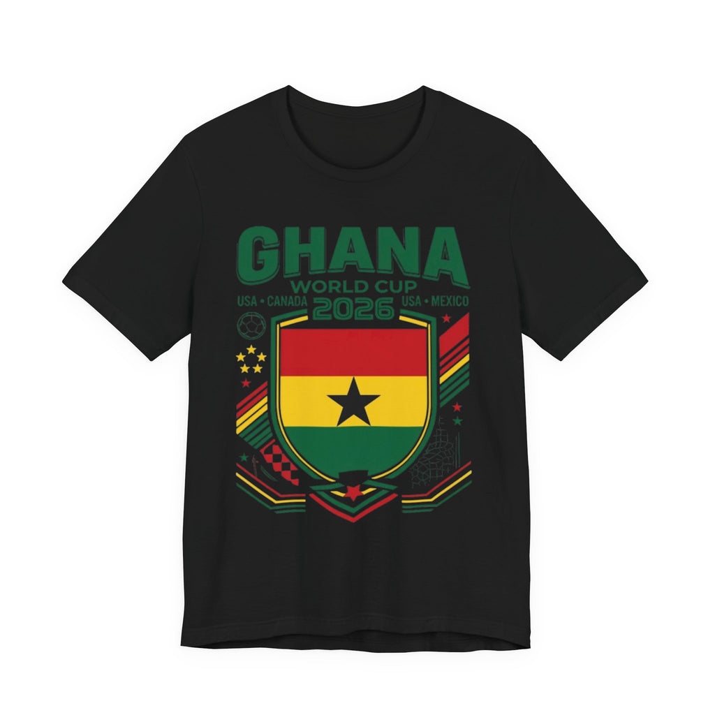 Camiseta de Ghana Mundial 2026 | Escudo de Fútbol de Ghana, EE. UU., Canadá, México