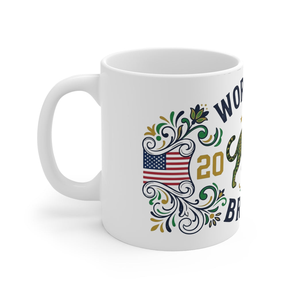 Brasil World Cup 2026 Mug — Soccer Fan Coffee Cup