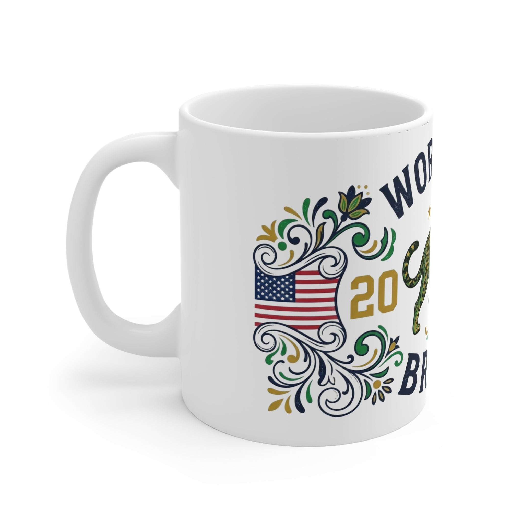 Brasil World Cup 2026 Mug — Soccer Fan Coffee Cup