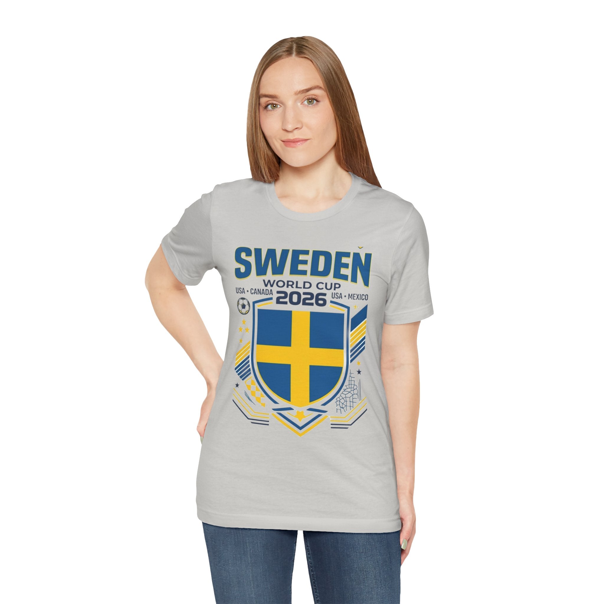 Camiseta Suecia Mundial 2026 | Escudo de la Selección de Suecia, EE. UU. Canadá México