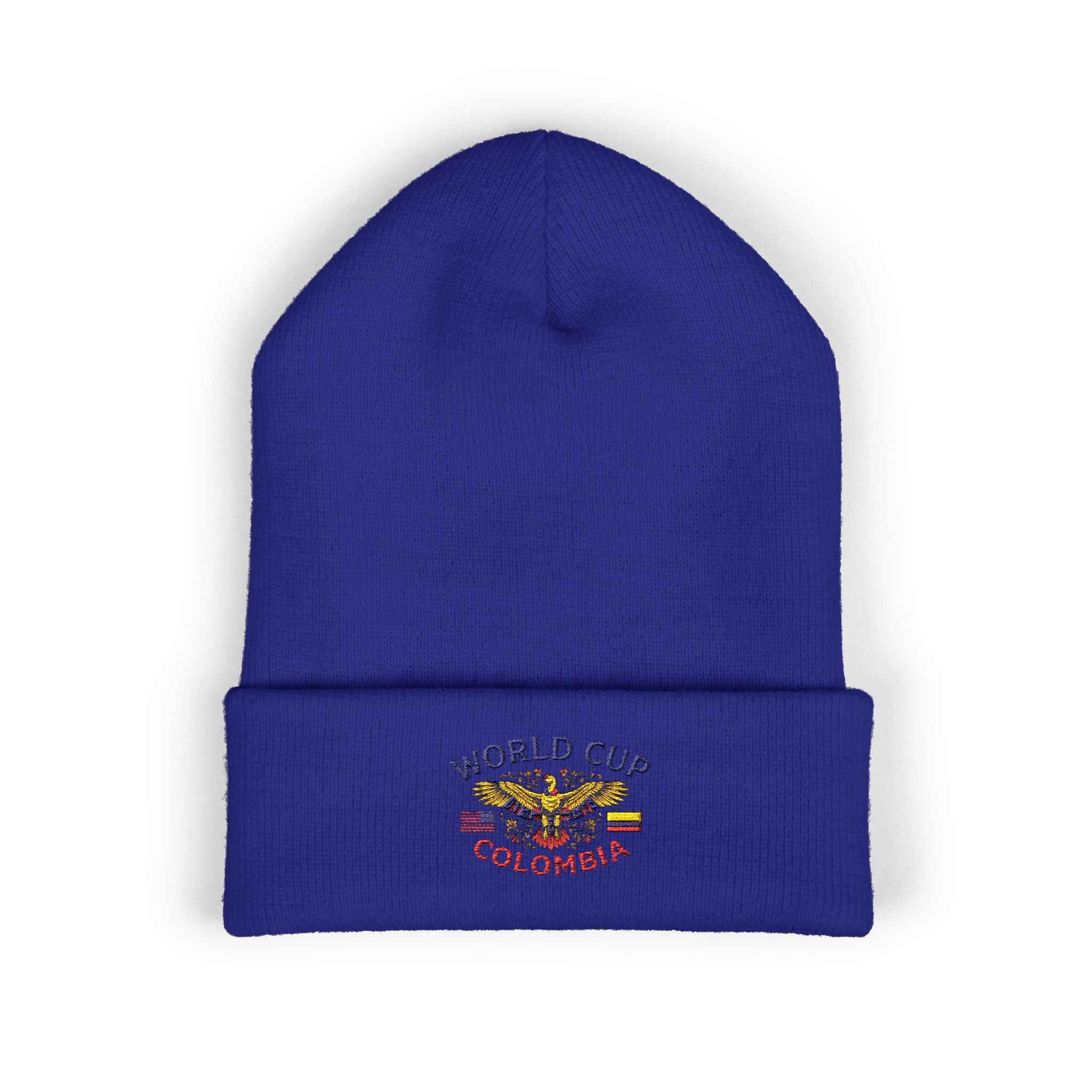 Colombia World Cup Embroidered Cuffed Beanie