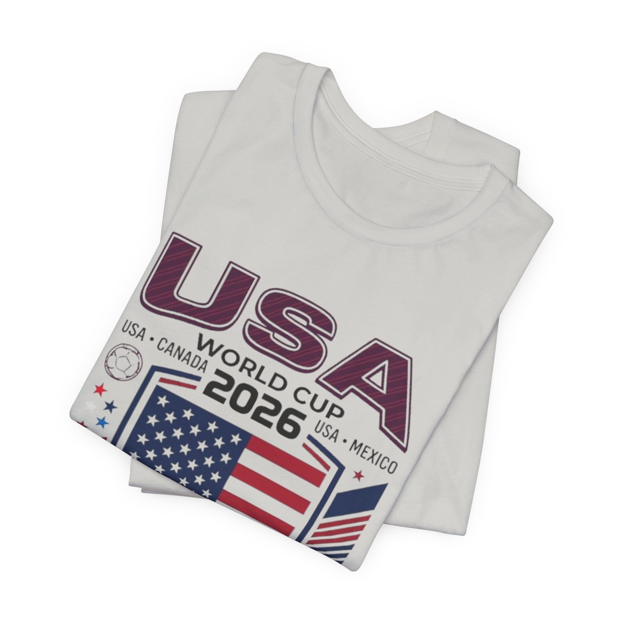 Camiseta de la Copa Mundial USA 2026 | Escudo de Fútbol de USA, USA Canadá México
