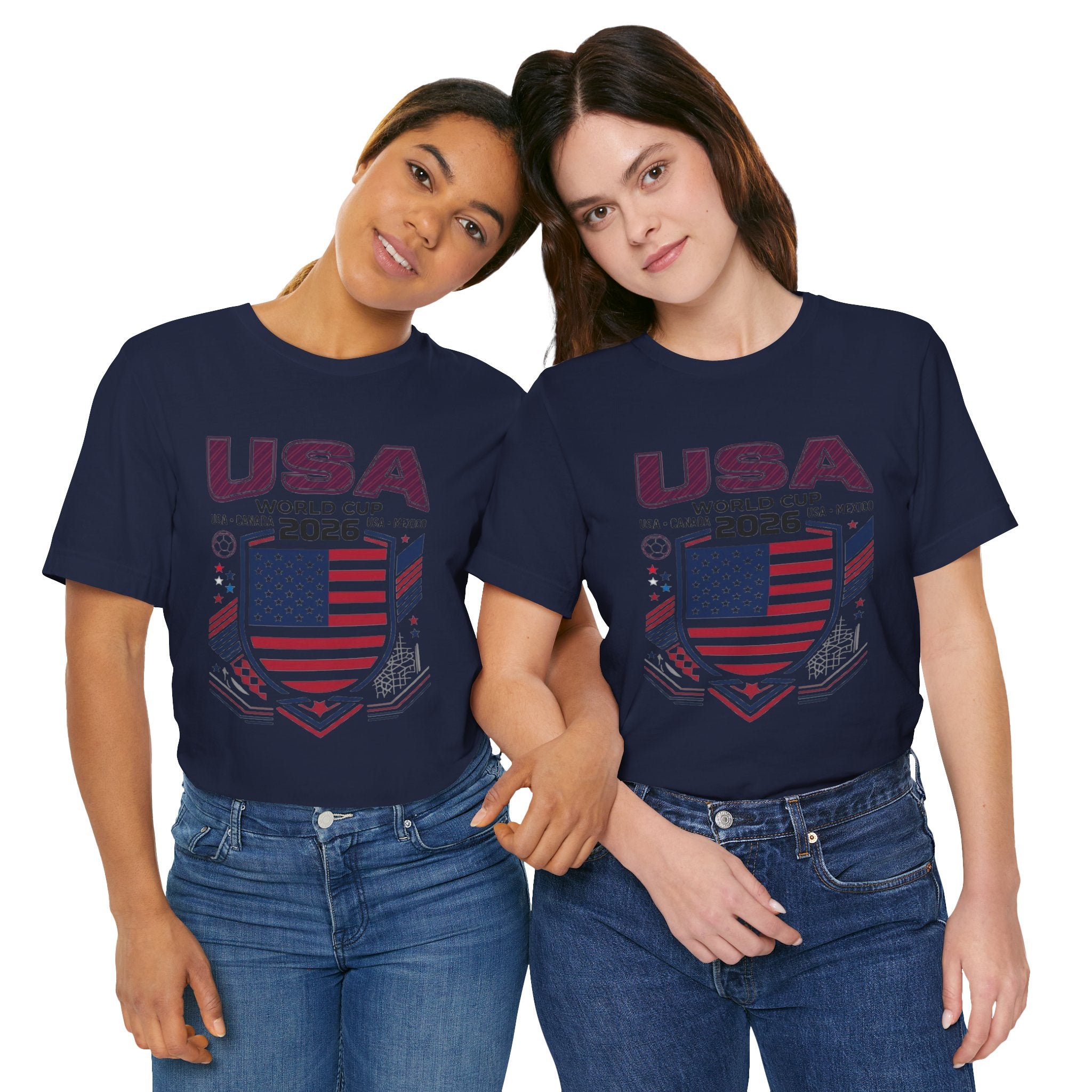 Camiseta de la Copa Mundial USA 2026 | Escudo de Fútbol de USA, USA Canadá México
