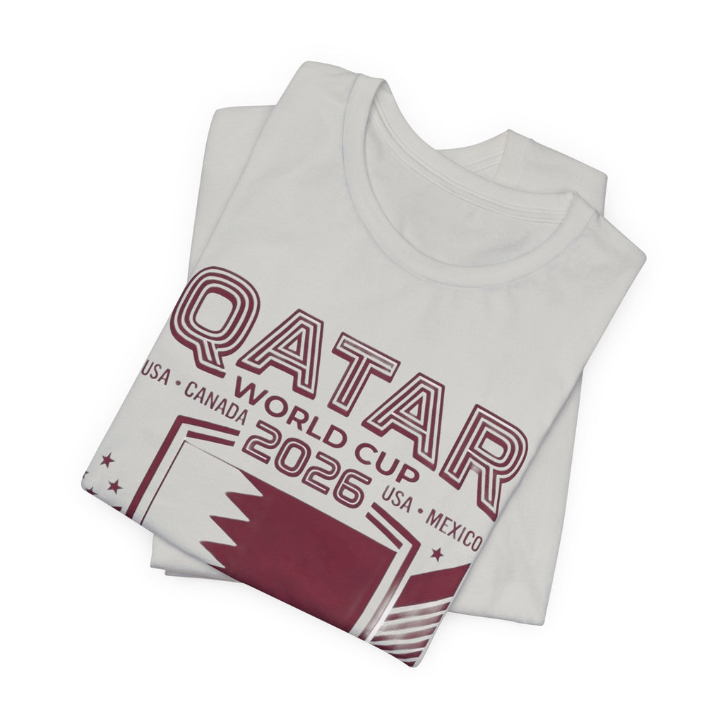 Camiseta del Mundial de Catar 2026 | Escudo de fútbol de Catar, EE. UU., Canadá, México