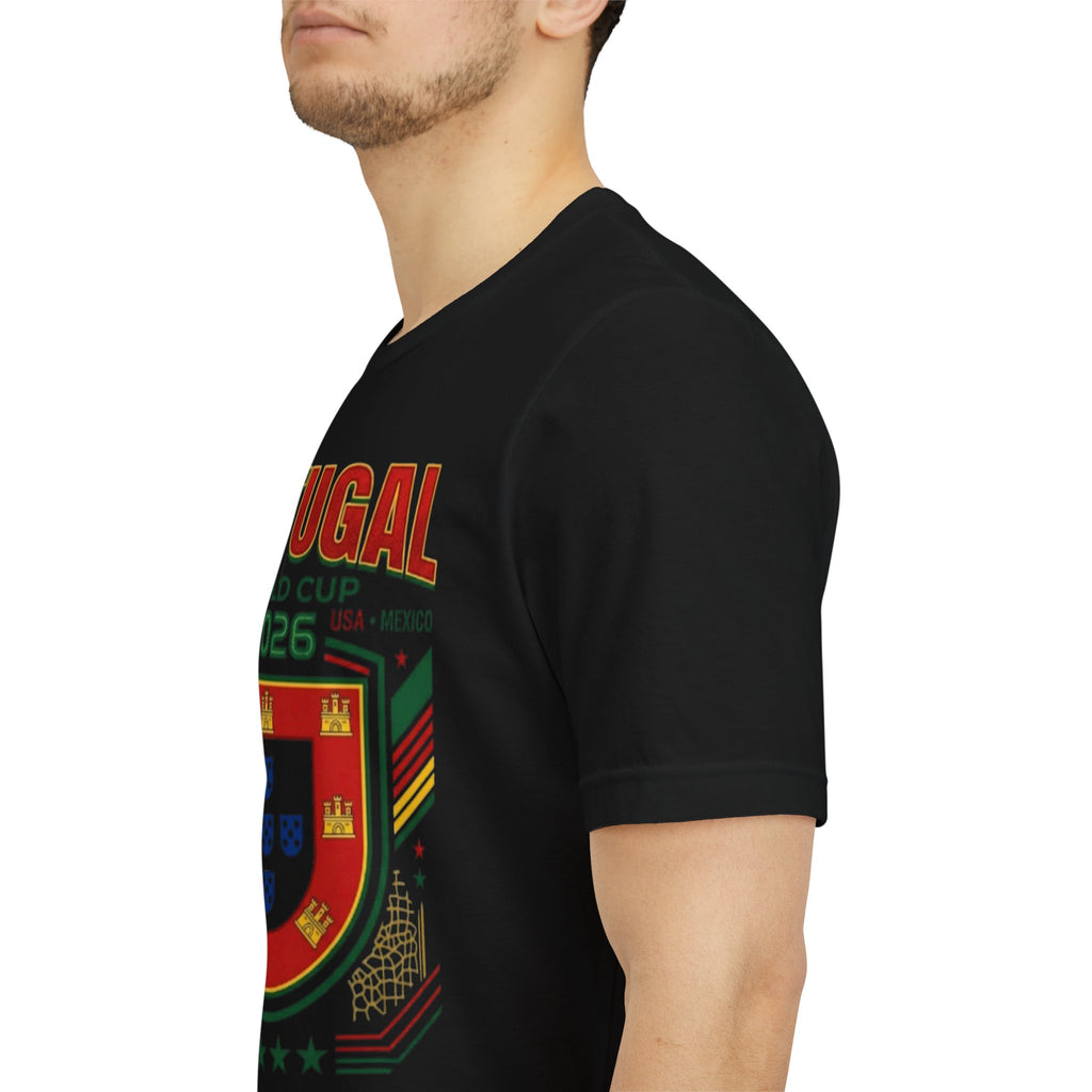 Camiseta de Portugal Copa Mundial 2026 | Escudo de Fútbol de Portugal, EE. UU. Canadá México