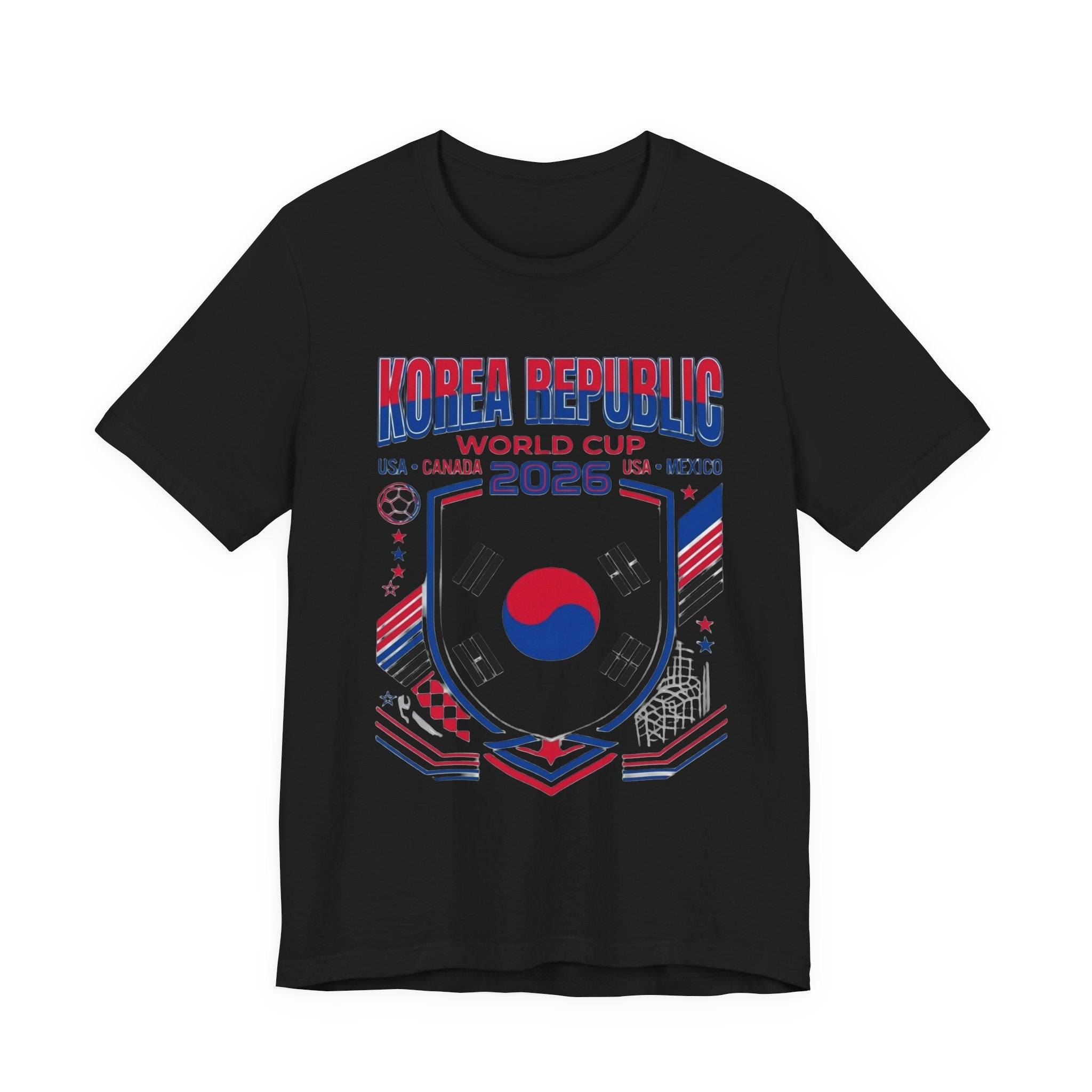 Korea Republic World Cup 2026 Tee | Korea Republic Football Crest, USA Canada Mexico