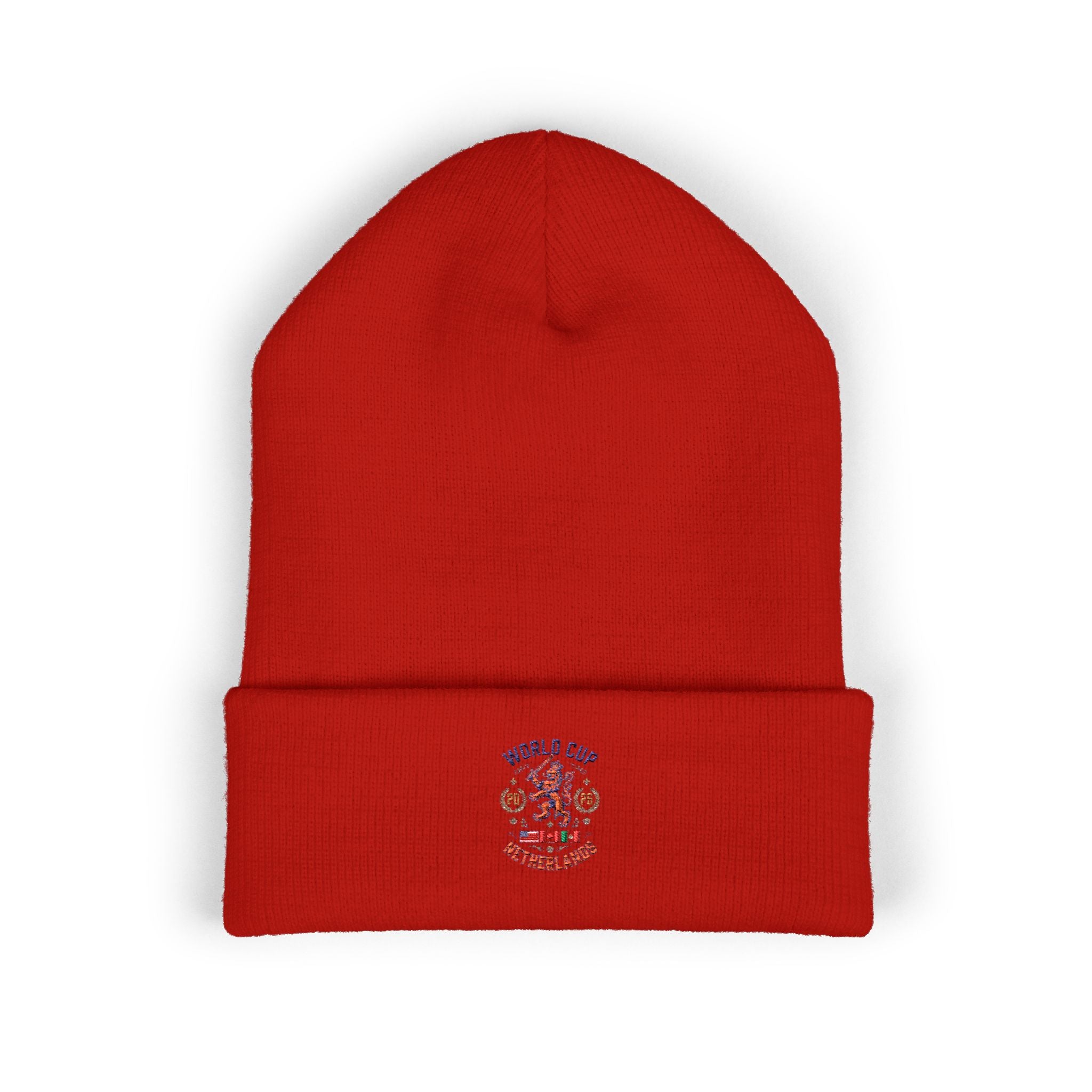 Netherlands World Cup Embroidered Cuffed Beanie