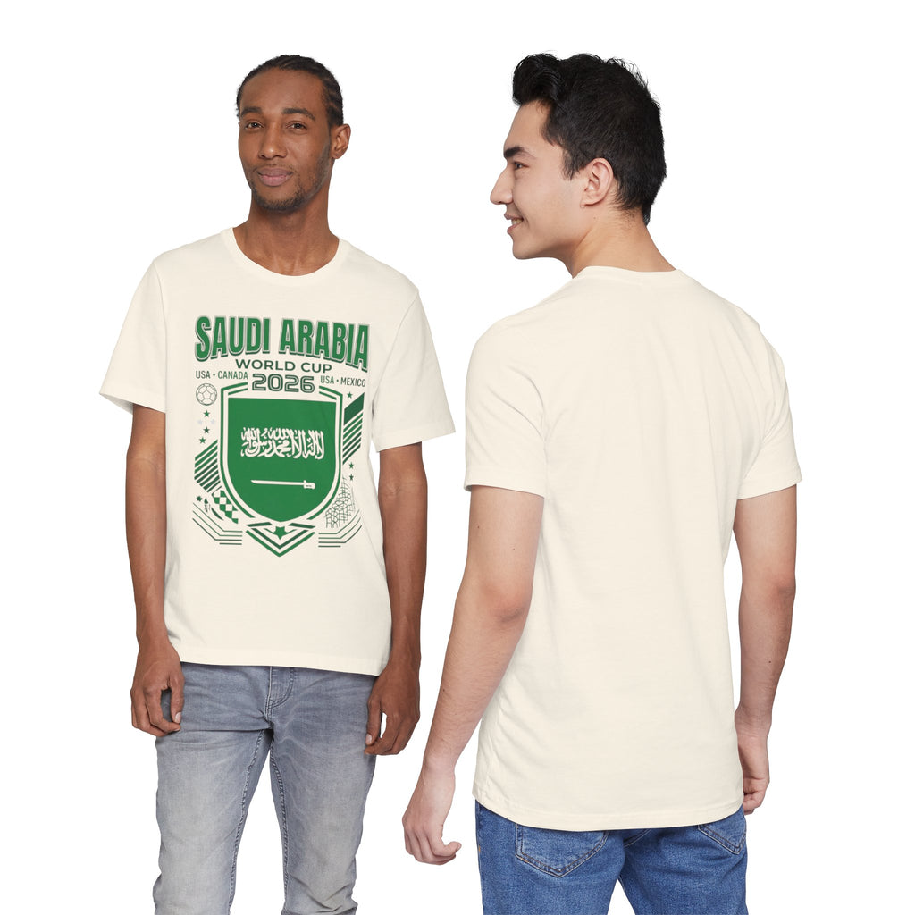 Camiseta de la Copa Mundial 2026 de Arabia Saudita | Escudo de Fútbol de Arabia Saudita, EE. UU. Canadá México
