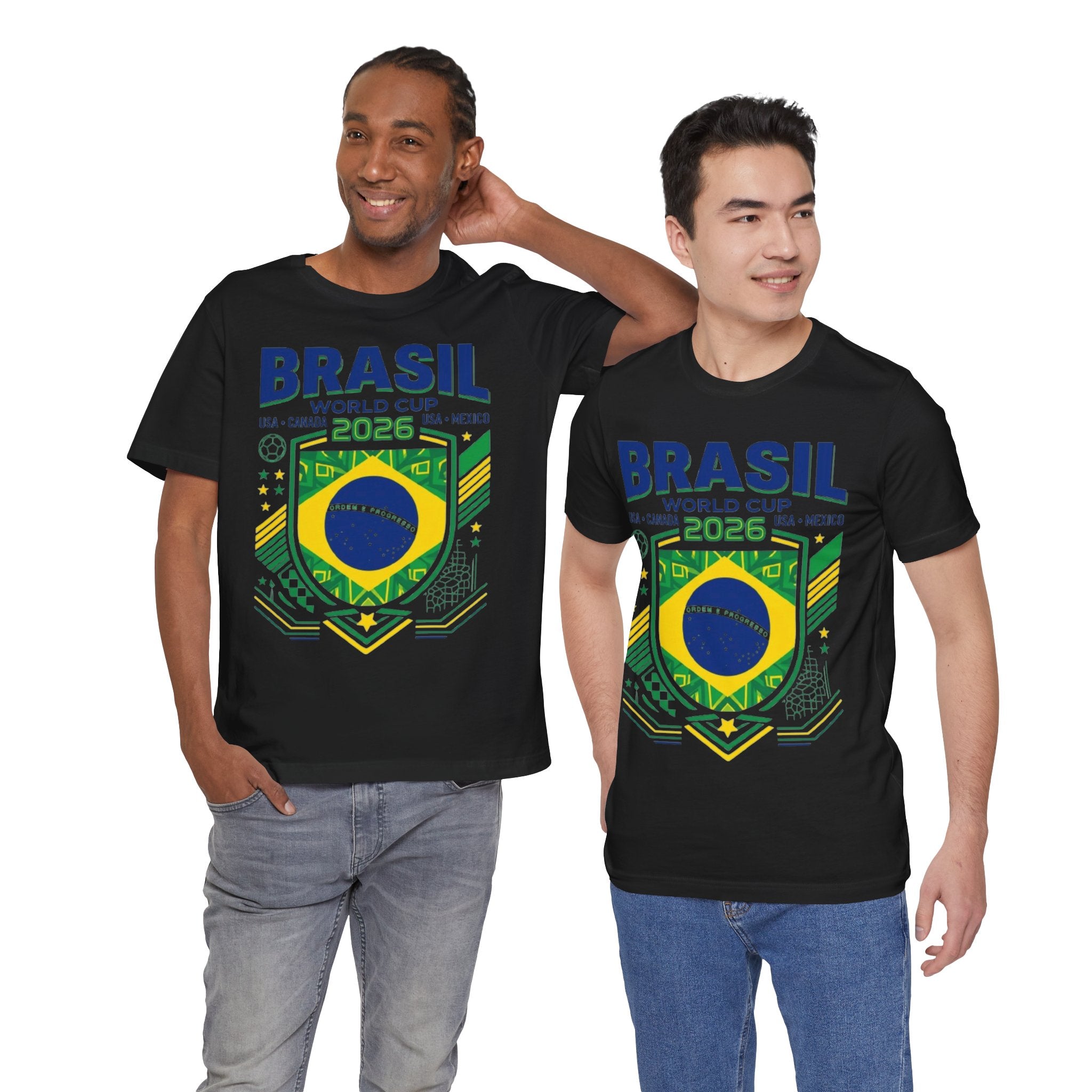 Brazil World Cup 2026 Tee | Brazil Football Crest, USA Canada Mexico