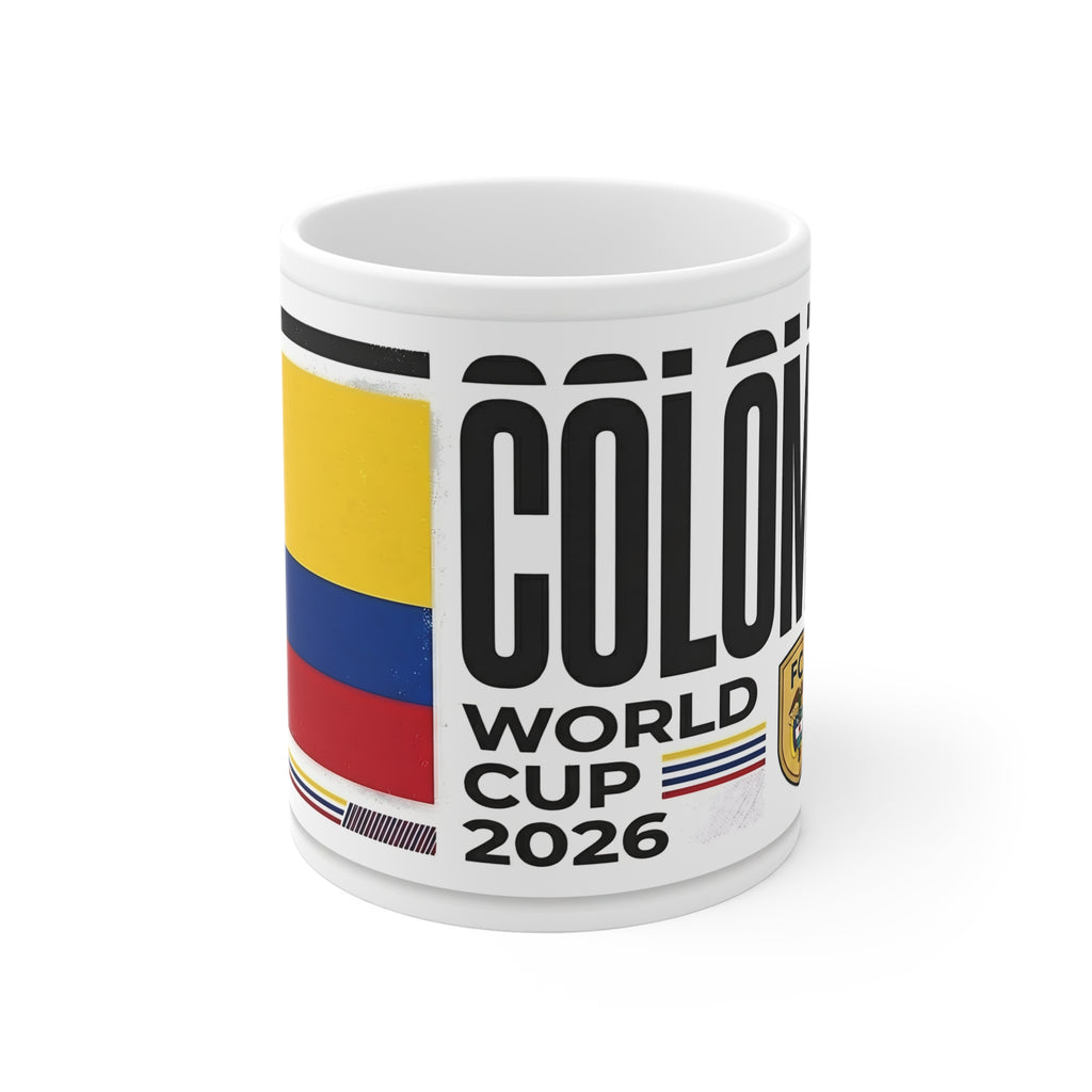 Taza Mundial de Colombia 2026 — Taza de café para aficionados al fútbol