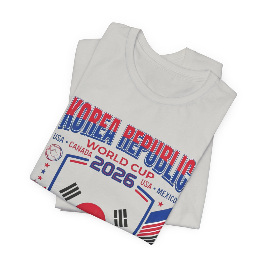 Camiseta de la Copa Mundial 2026 de la República de Corea | Escudo de la Selección de Fútbol de la República de Corea, EE. UU. Canadá México