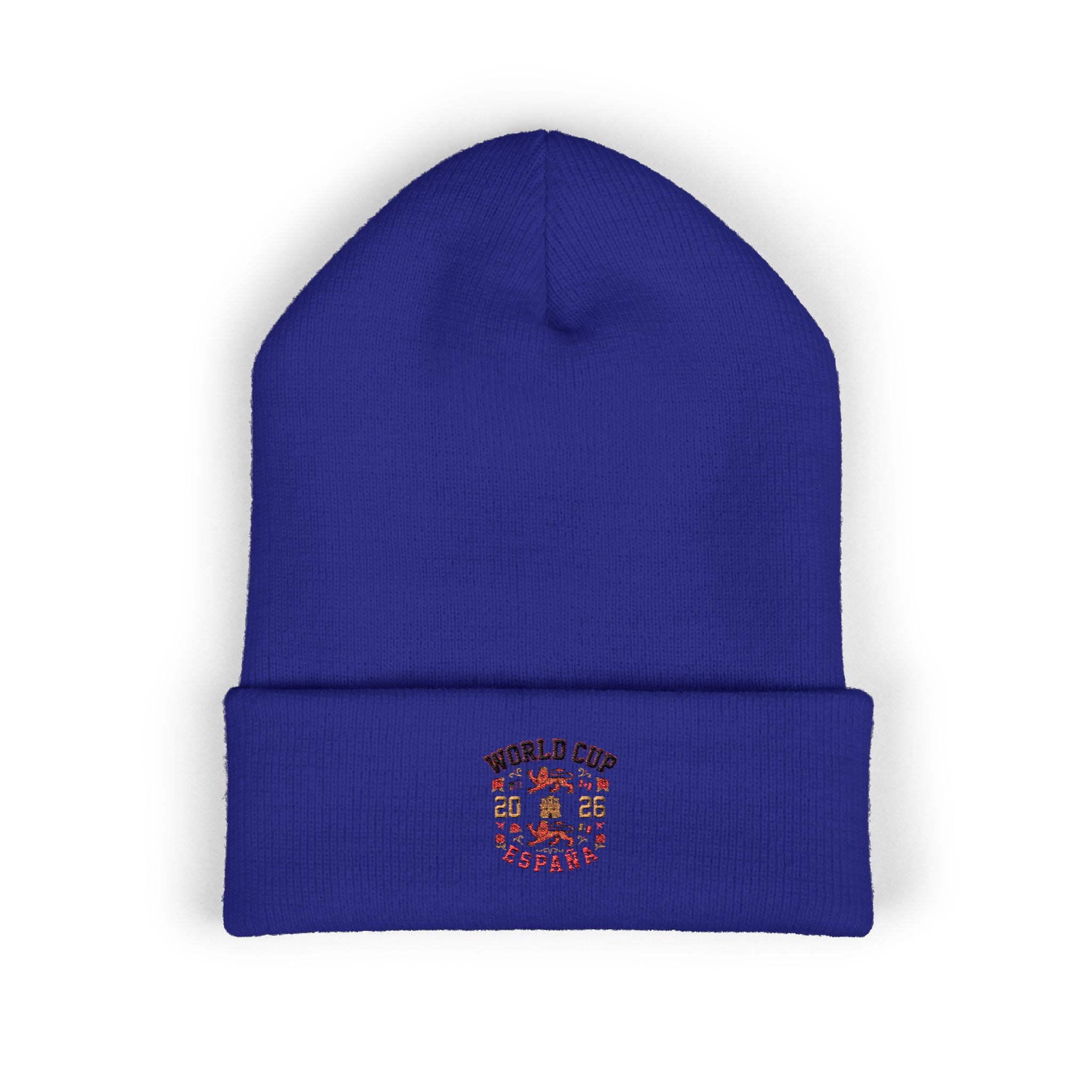 Spain World Cup Embroidered Cuffed Beanie