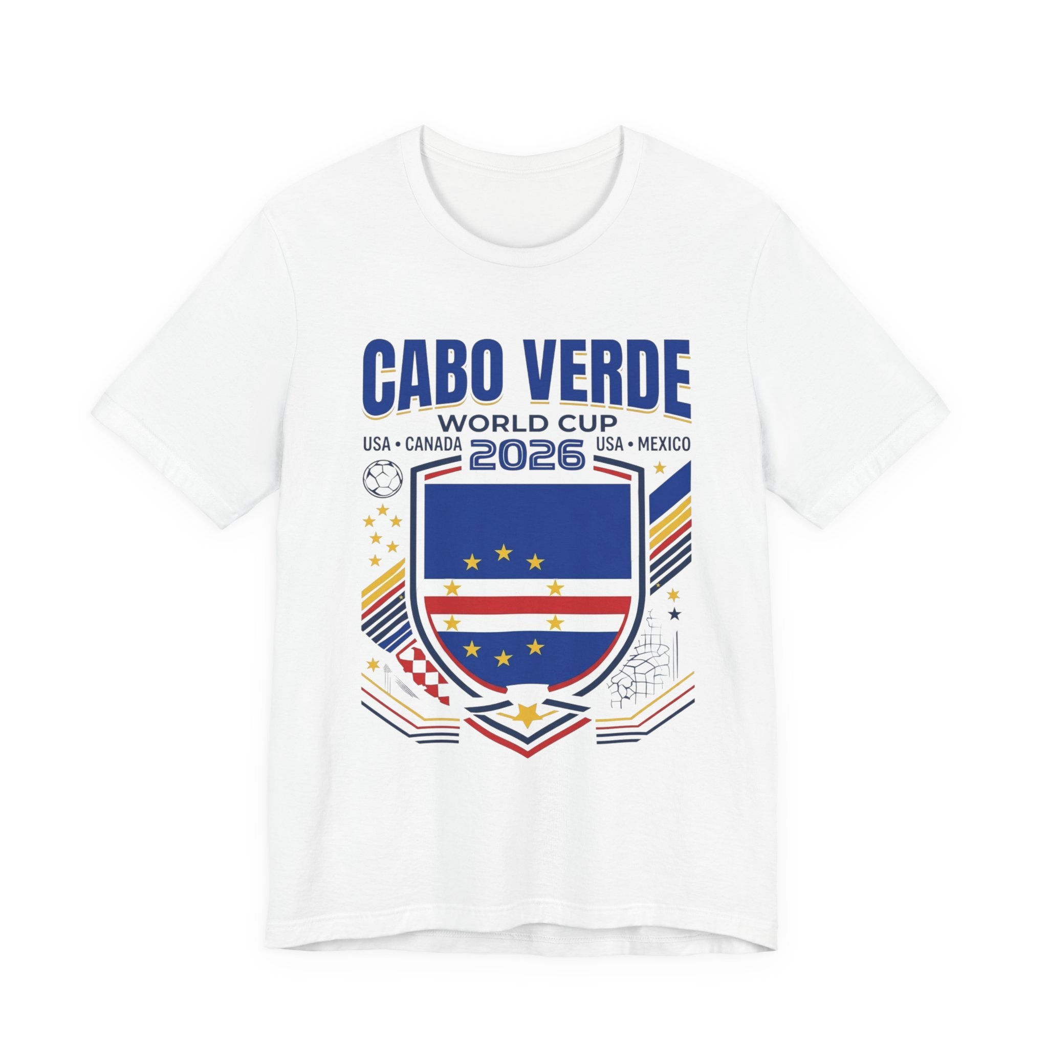 Cabo Verde World Cup 2026 Tee | Cape Verde Football Crest, USA Canada Mexico