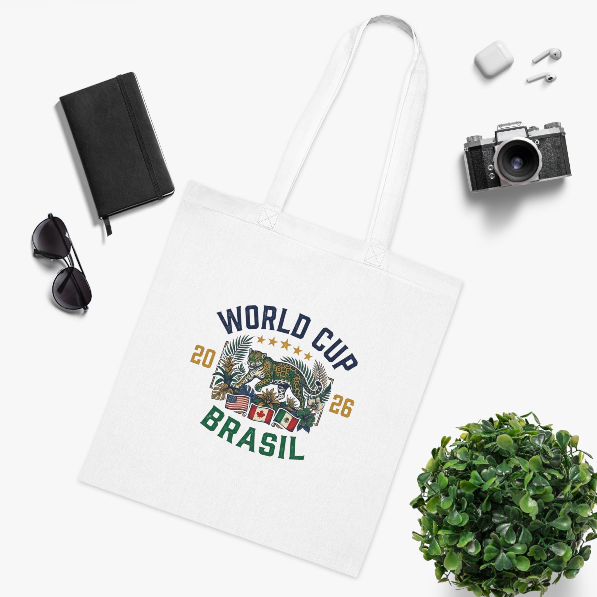 Brazil Cotton Tote Bag — 2026 World Cup