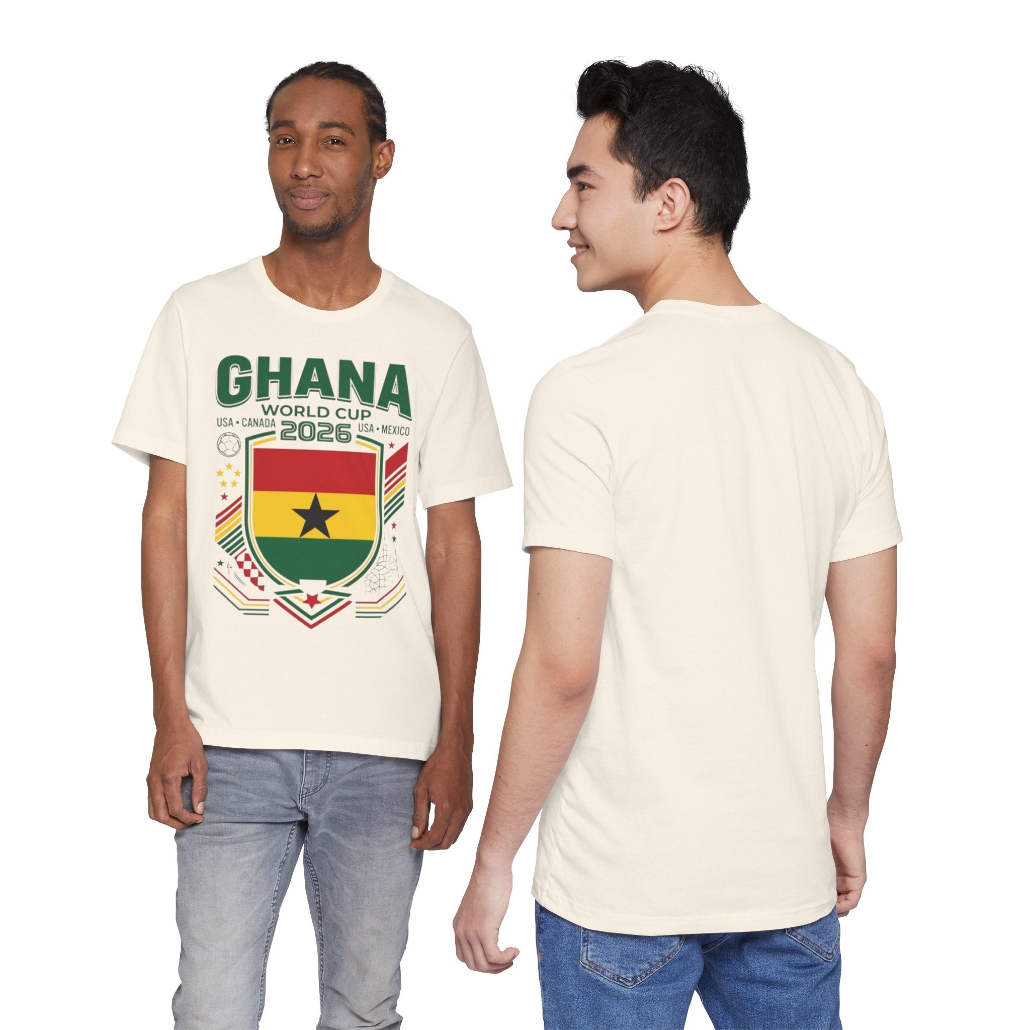 Camiseta de Ghana Mundial 2026 | Escudo de Fútbol de Ghana, EE. UU., Canadá, México