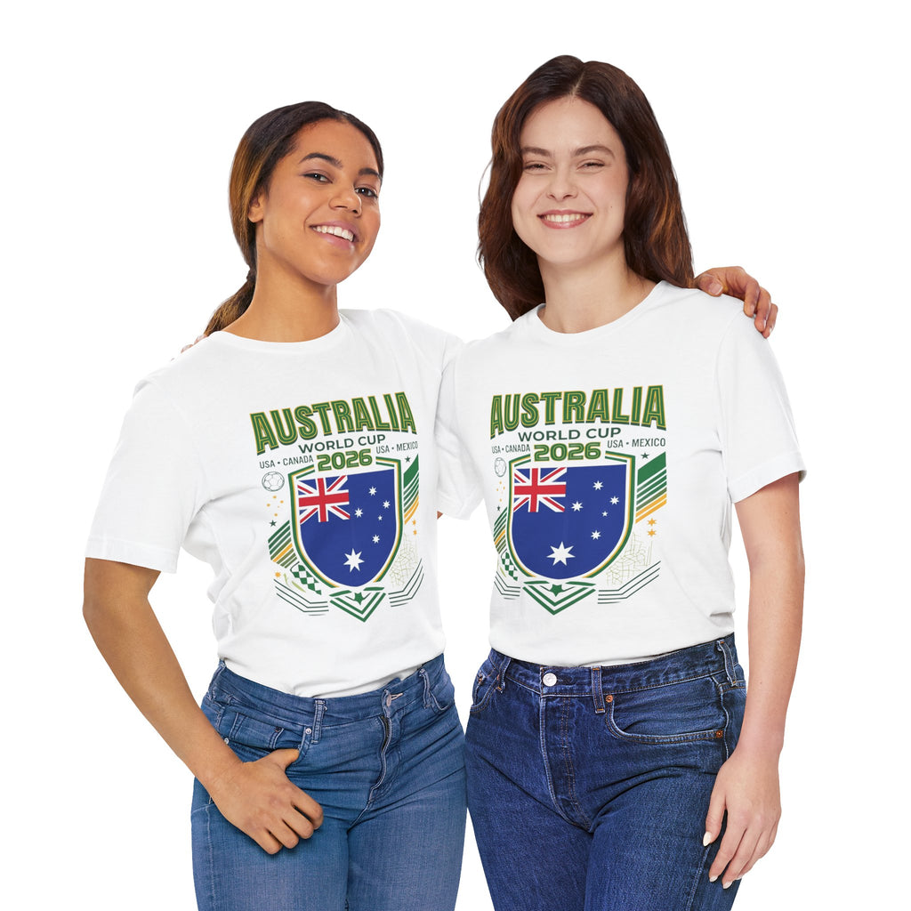 Camiseta Australia Mundial 2026 | Escudo de la selección de Australia, EE. UU. Canadá México