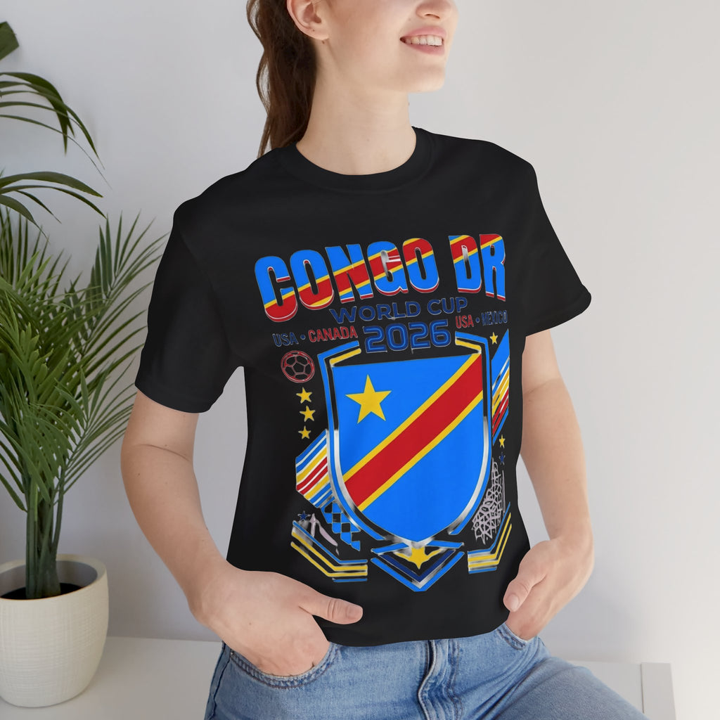 DR Congo World Cup 2026 Tee | DR Congo Football Crest, USA Canada Mexico