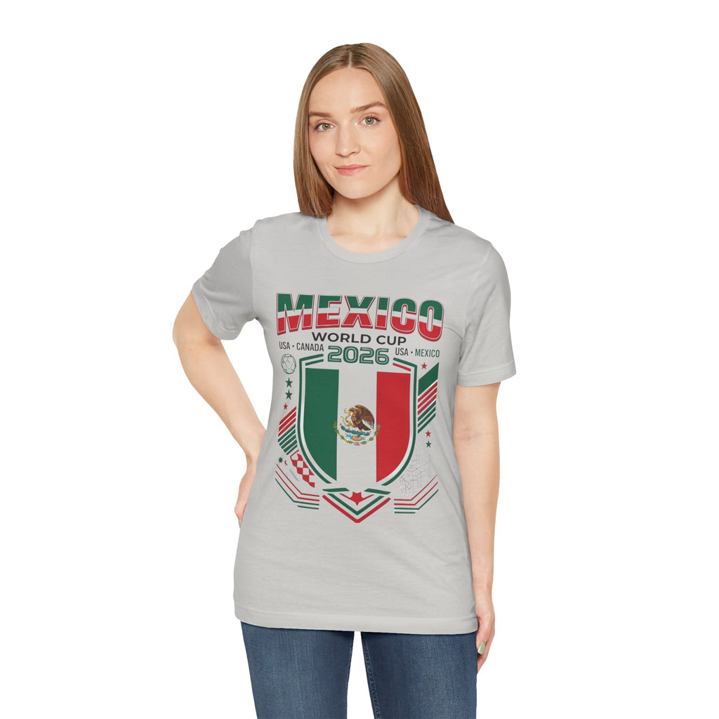 Camiseta de México Mundial 2026 | Escudo de fútbol de México, EE. UU. Canadá México