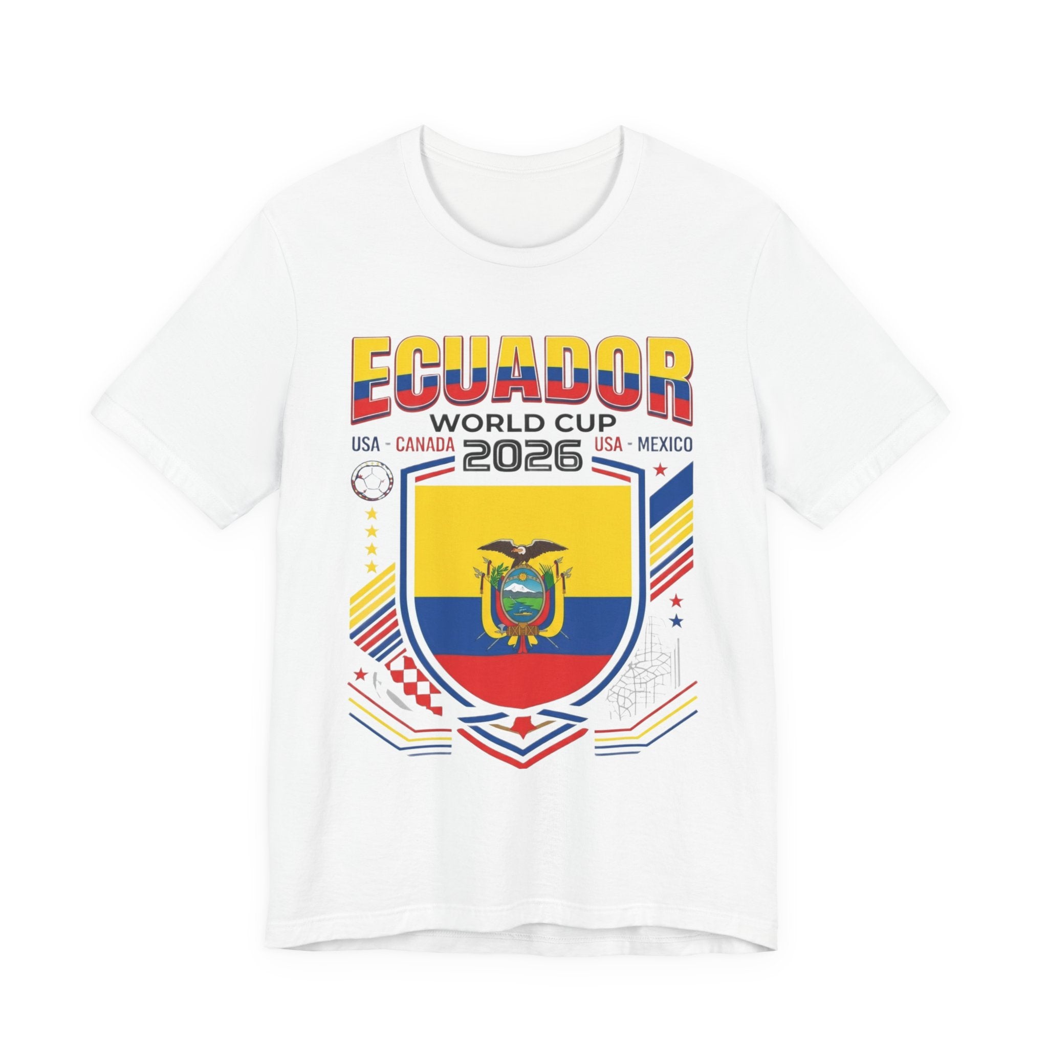 Ecuador World Cup 2026 Tee | Ecuador Football Crest, USA Canada Mexico