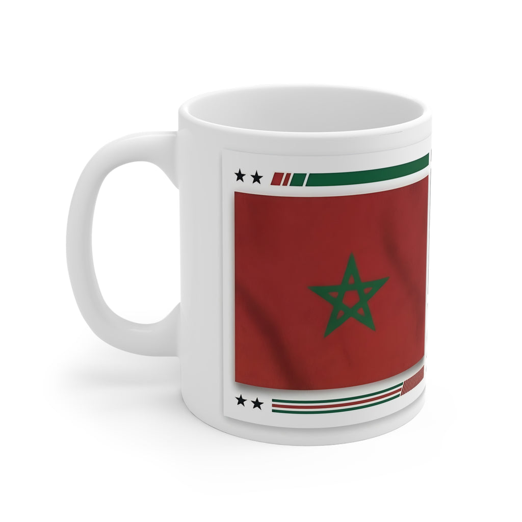 Taza Mundial Marruecos 2026 — Taza de café para aficionados al fútbol