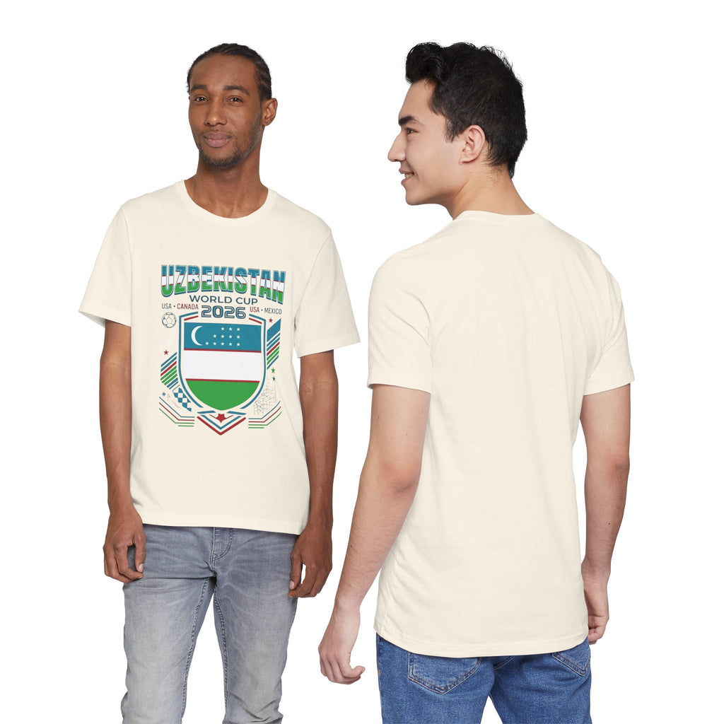 Camiseta Uzbekistán Mundial 2026 | Escudo de fútbol de Uzbekistán, EE. UU. Canadá México