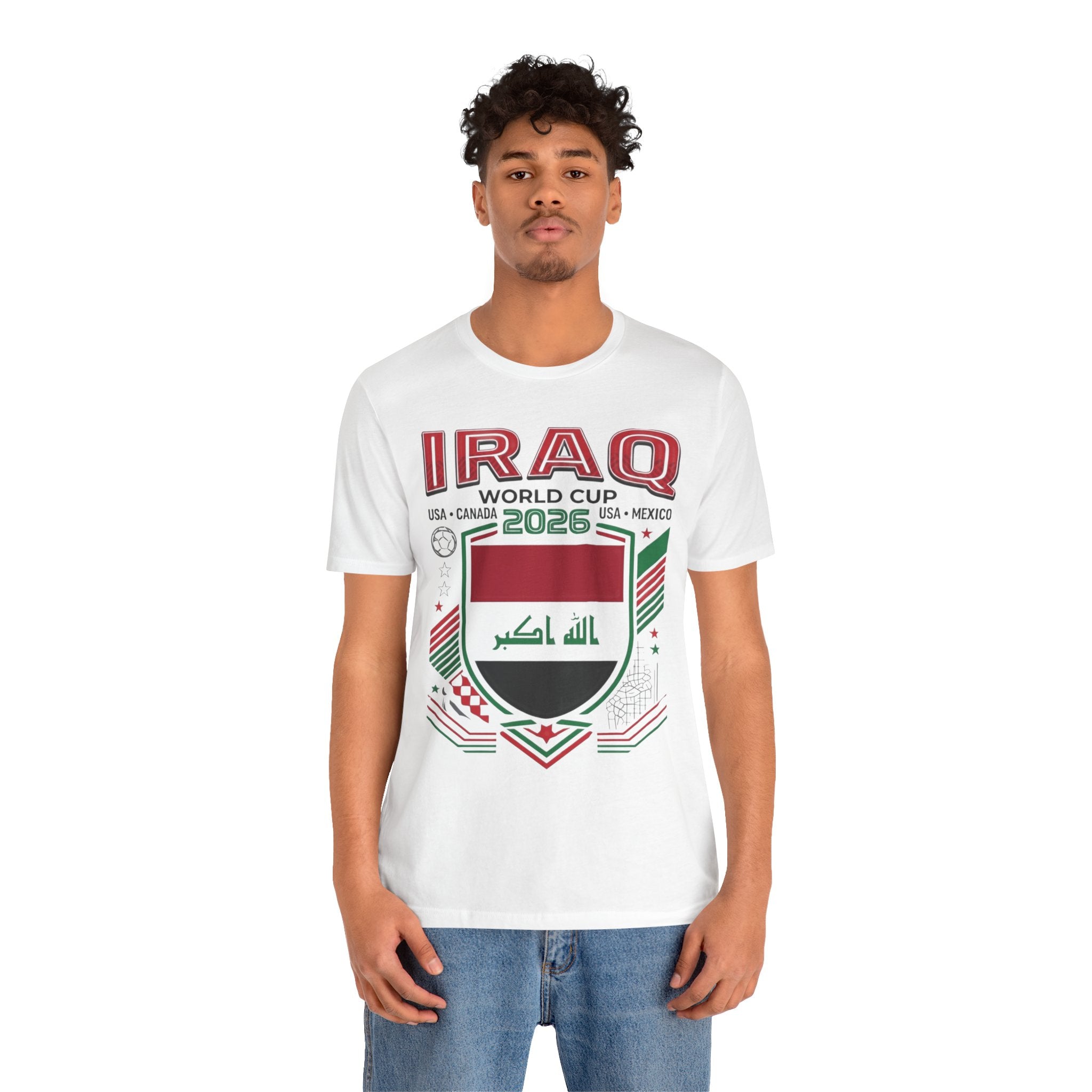 Iraq World Cup 2026 Tee | Iraq Football Crest, USA Canada Mexico