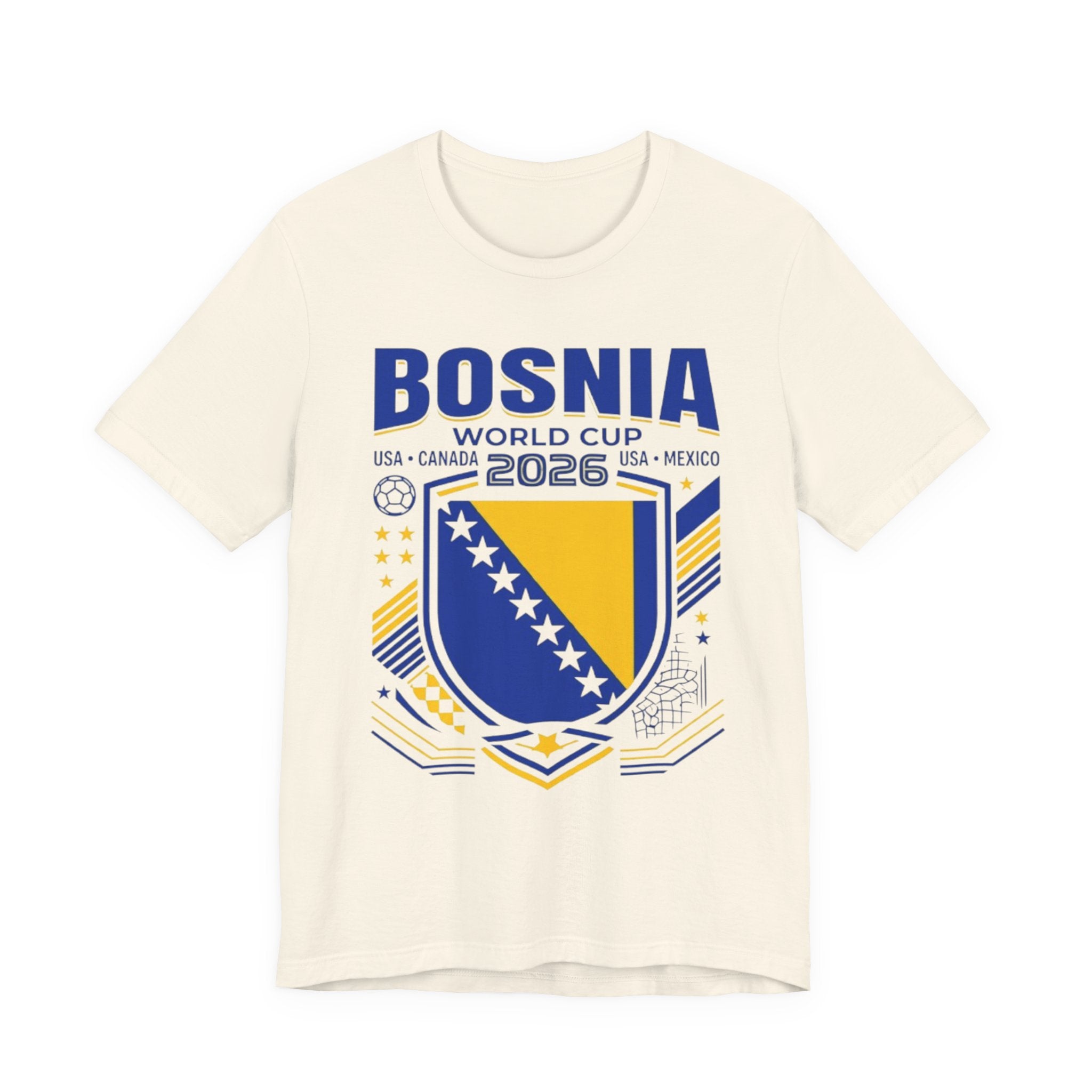 Bosnia World Cup 2026 Tee | Bosnia Football Crest, USA Canada Mexico