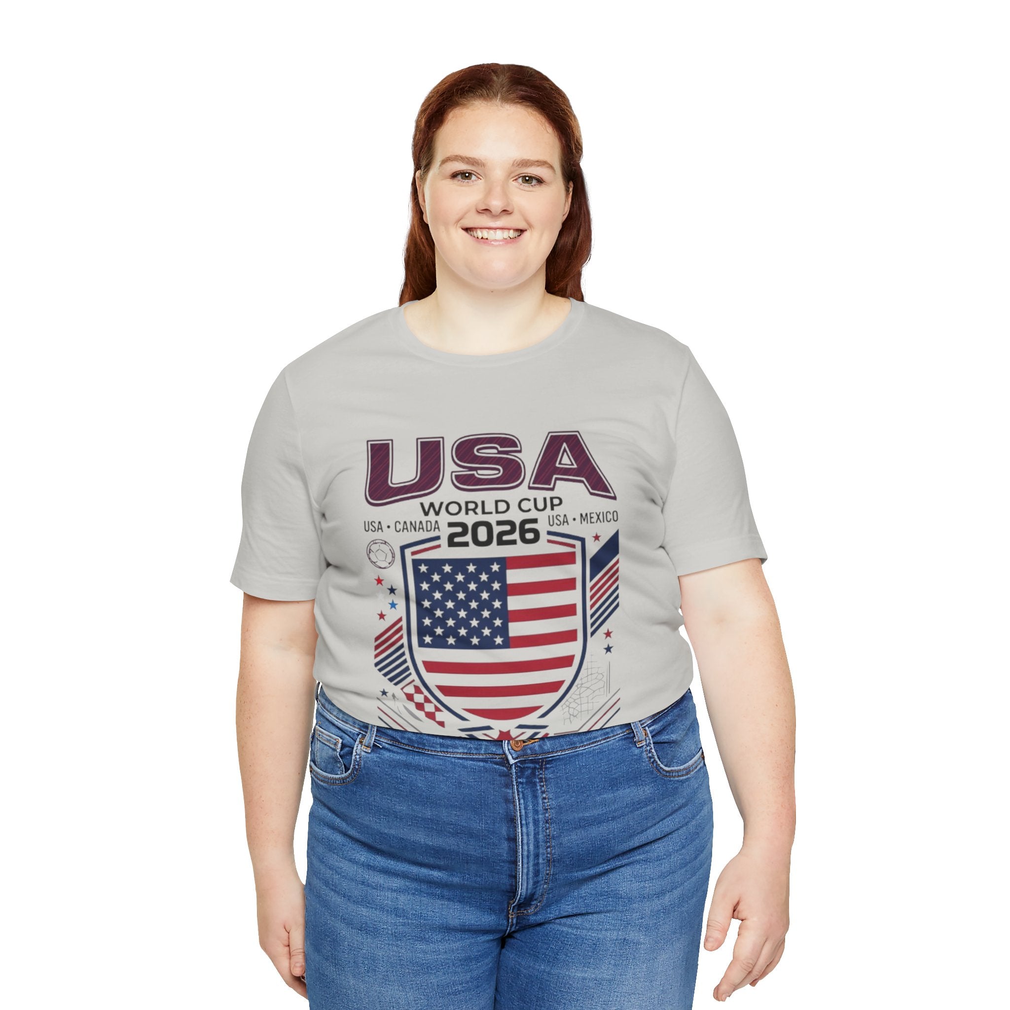 Camiseta de la Copa Mundial USA 2026 | Escudo de Fútbol de USA, USA Canadá México
