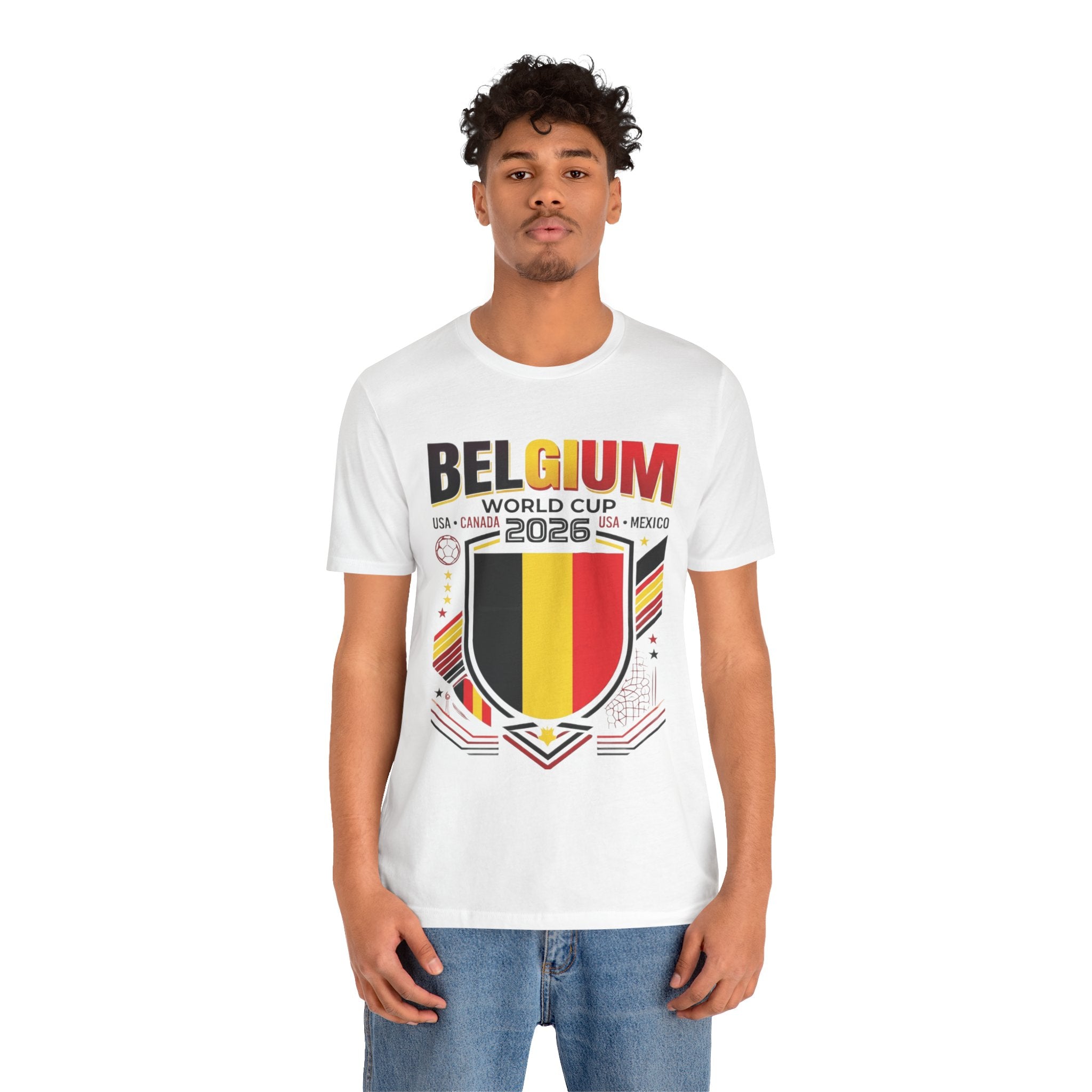 Belgium World Cup 2026 Tee | Belgium Football Crest, USA Canada Mexico