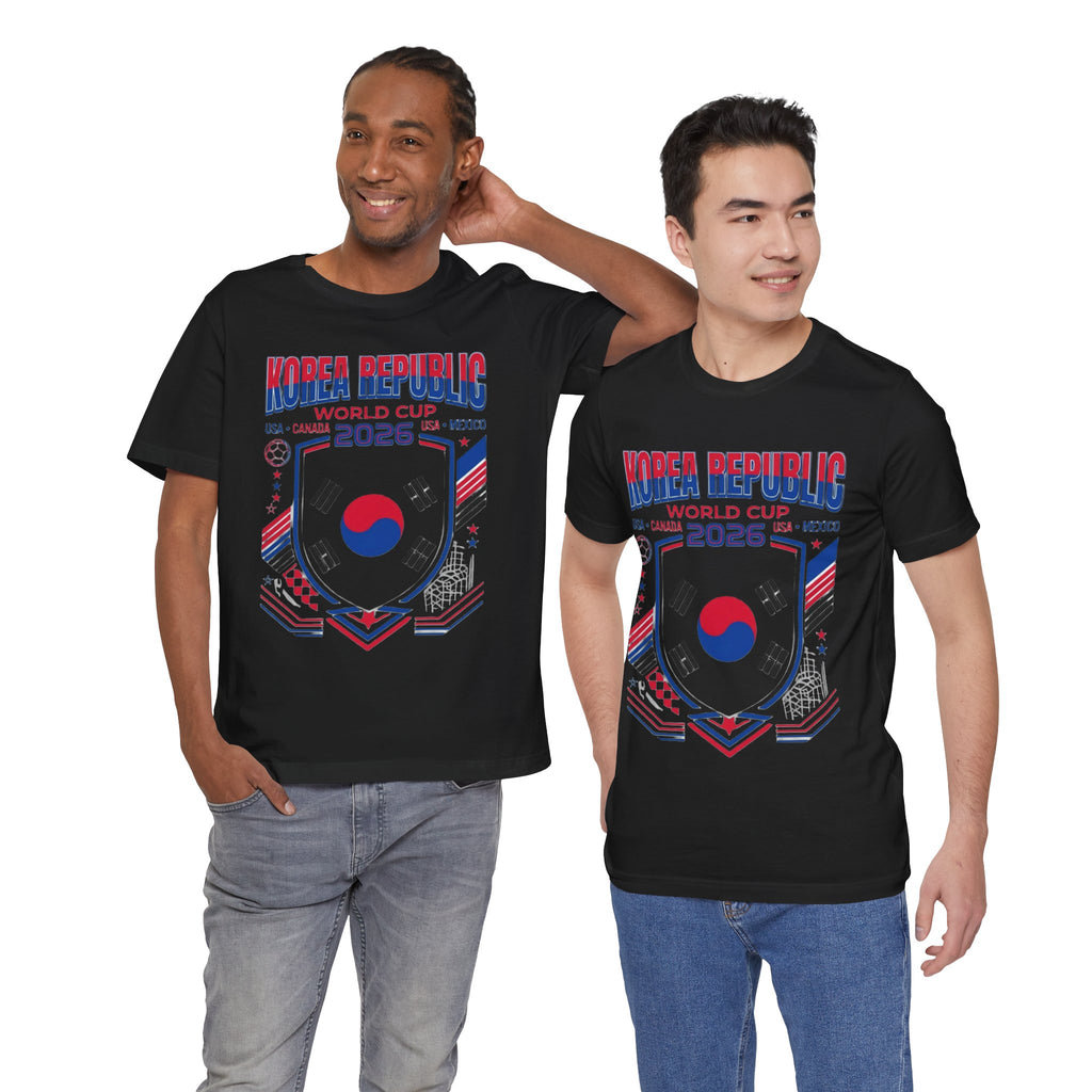 Camiseta de la Copa Mundial 2026 de la República de Corea | Escudo de la Selección de Fútbol de la República de Corea, EE. UU. Canadá México