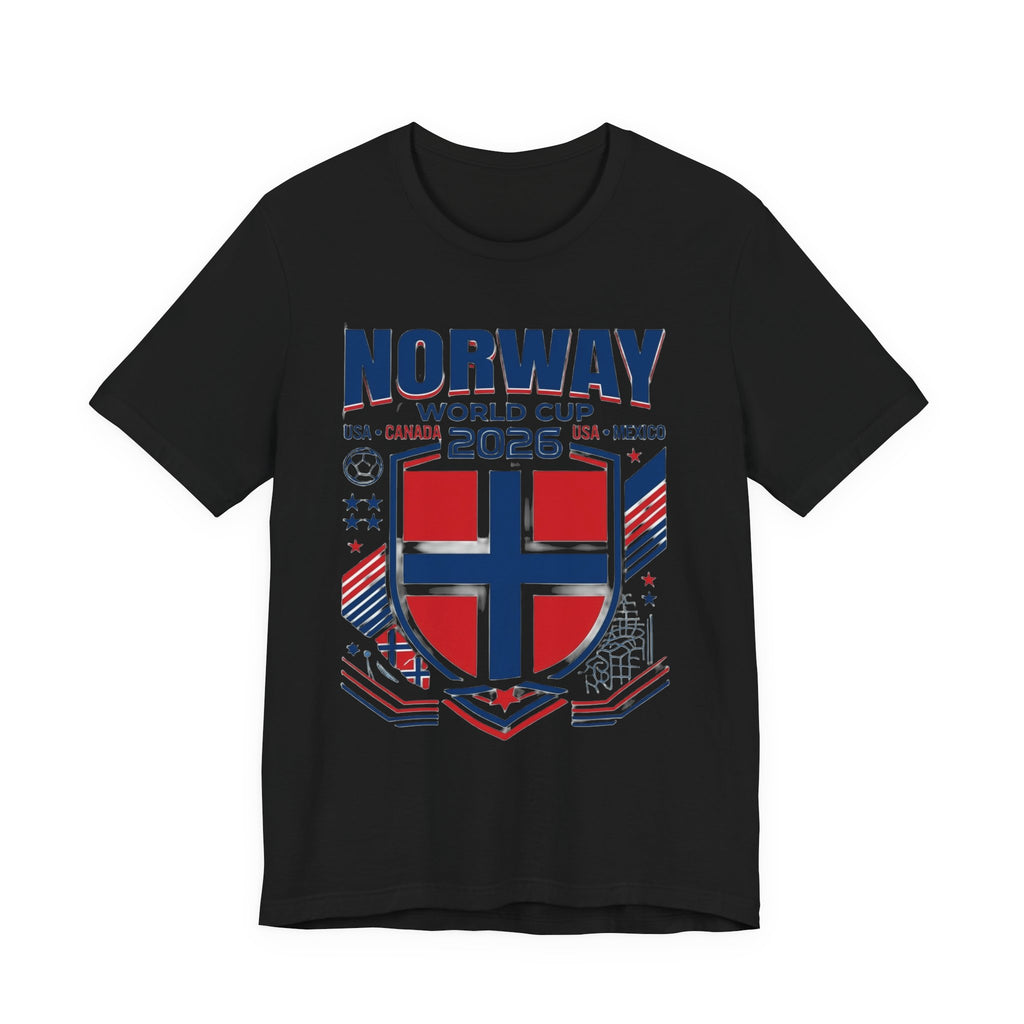 Camiseta Noruega Mundial 2026 | Escudo de Fútbol de Noruega, EE. UU. Canadá México